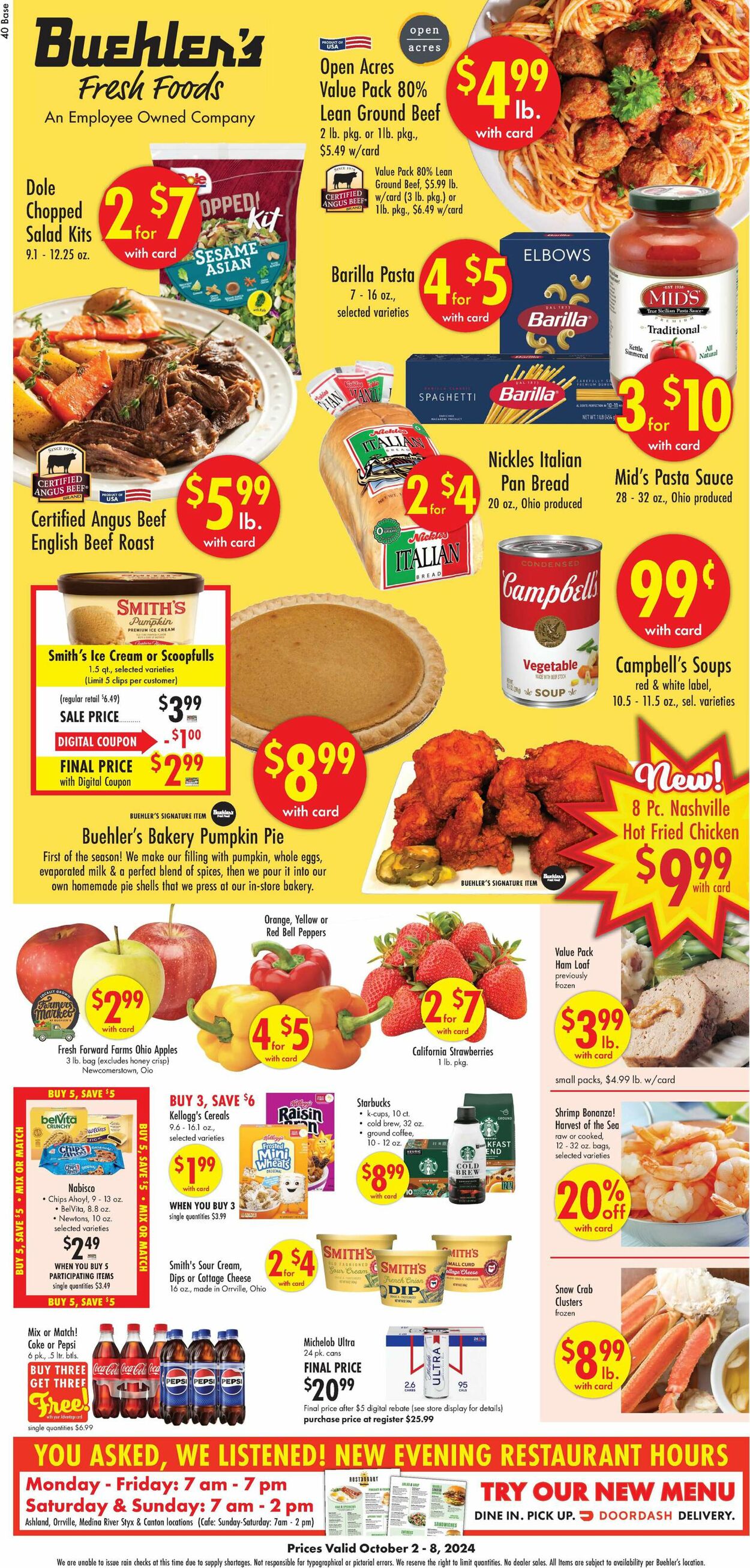 Catalogue Buehler's Fresh Foods from 10/02/2024