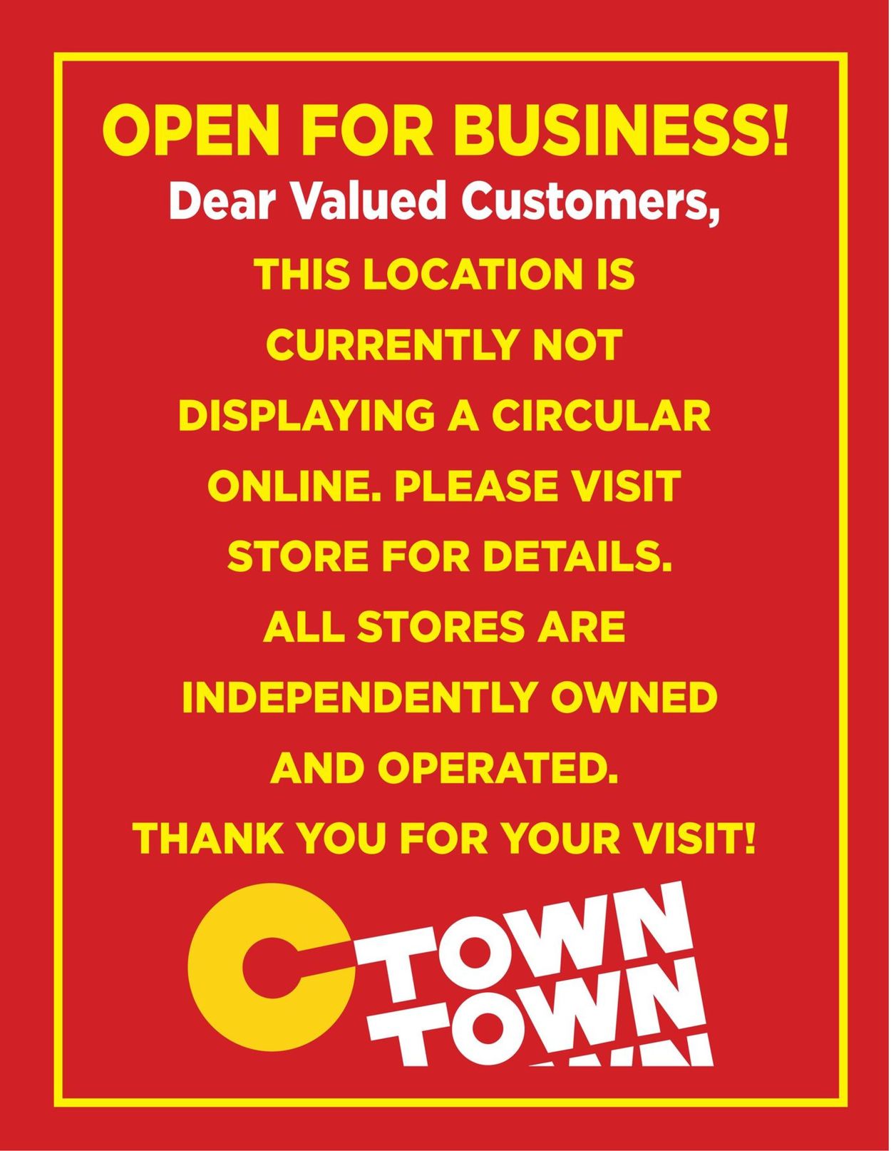 Catalogue C-Town from 04/09/2021