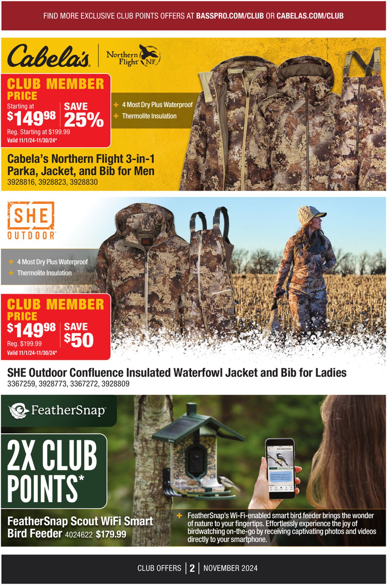 Catalogue Cabela's from 11/01/2024