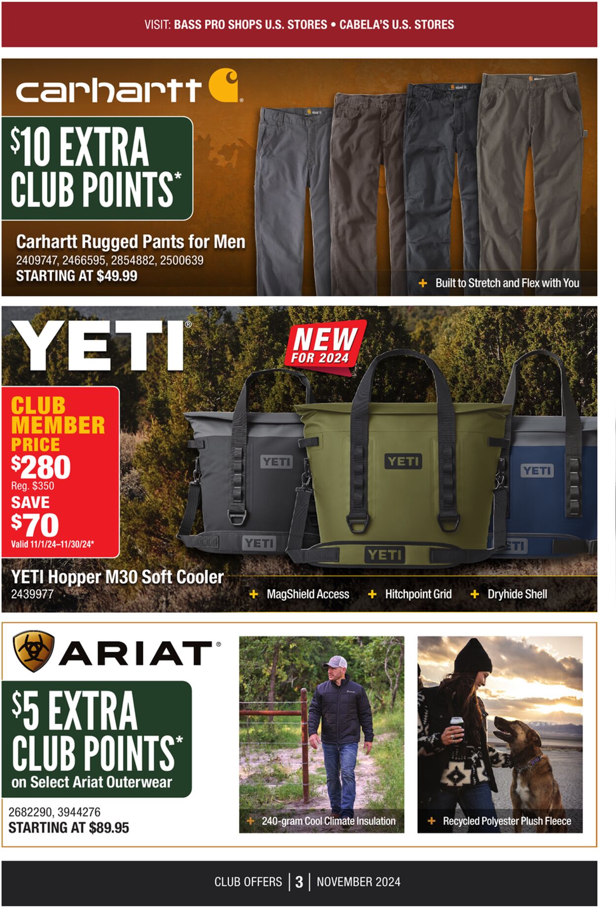 Catalogue Cabela's from 11/01/2024