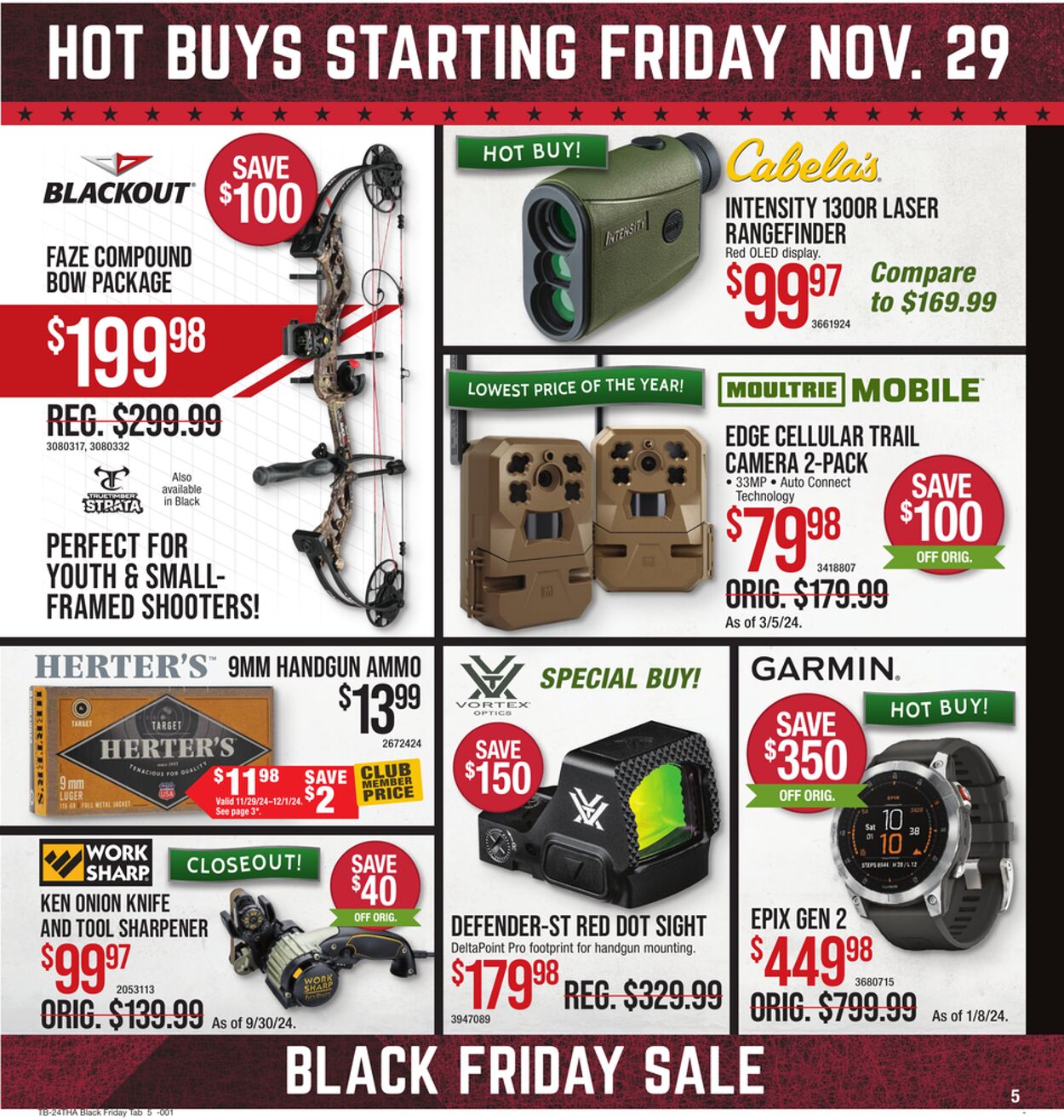 Catalogue Cabela's from 11/25/2024