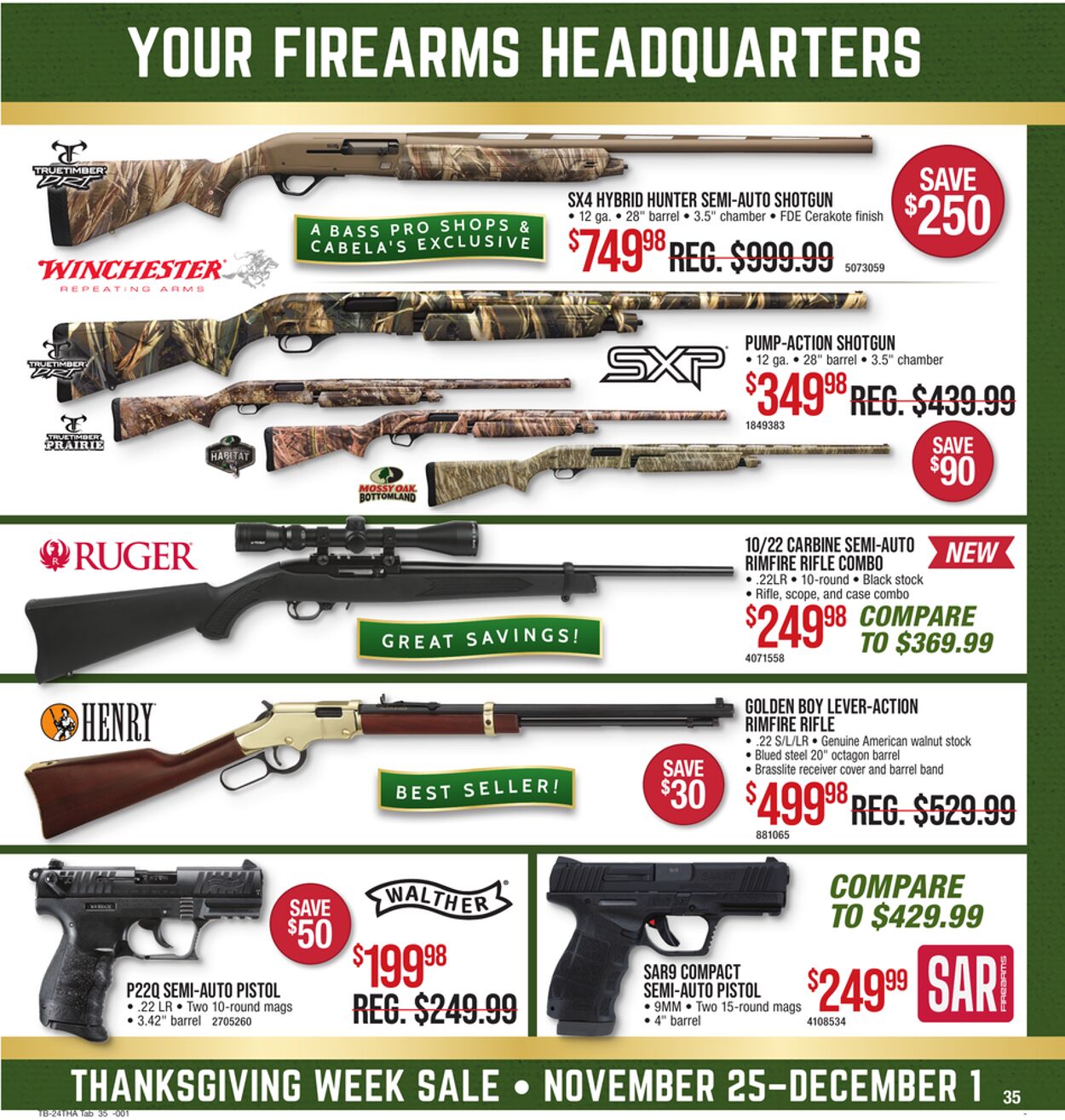 Catalogue Cabela's from 11/25/2024