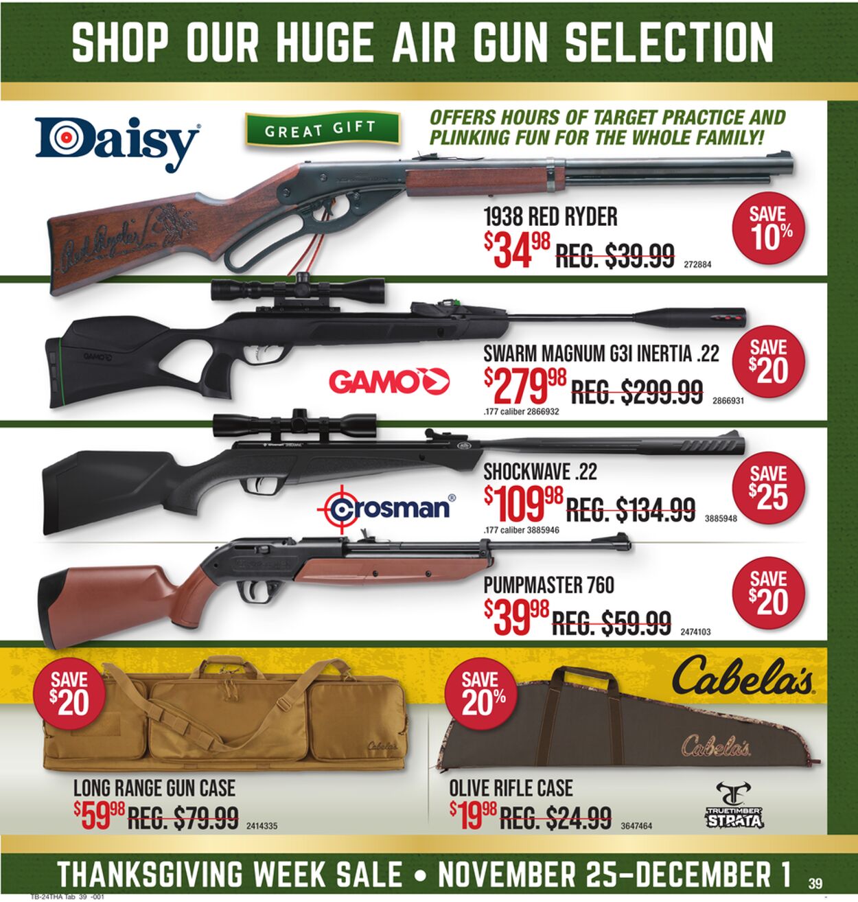 Catalogue Cabela's from 11/25/2024