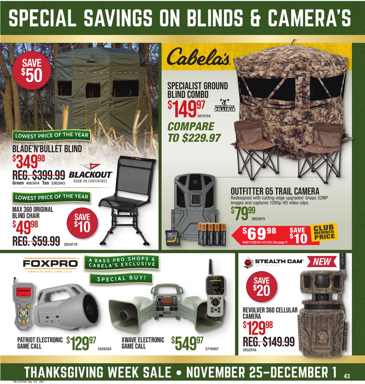 Catalogue Cabela's from 11/25/2024