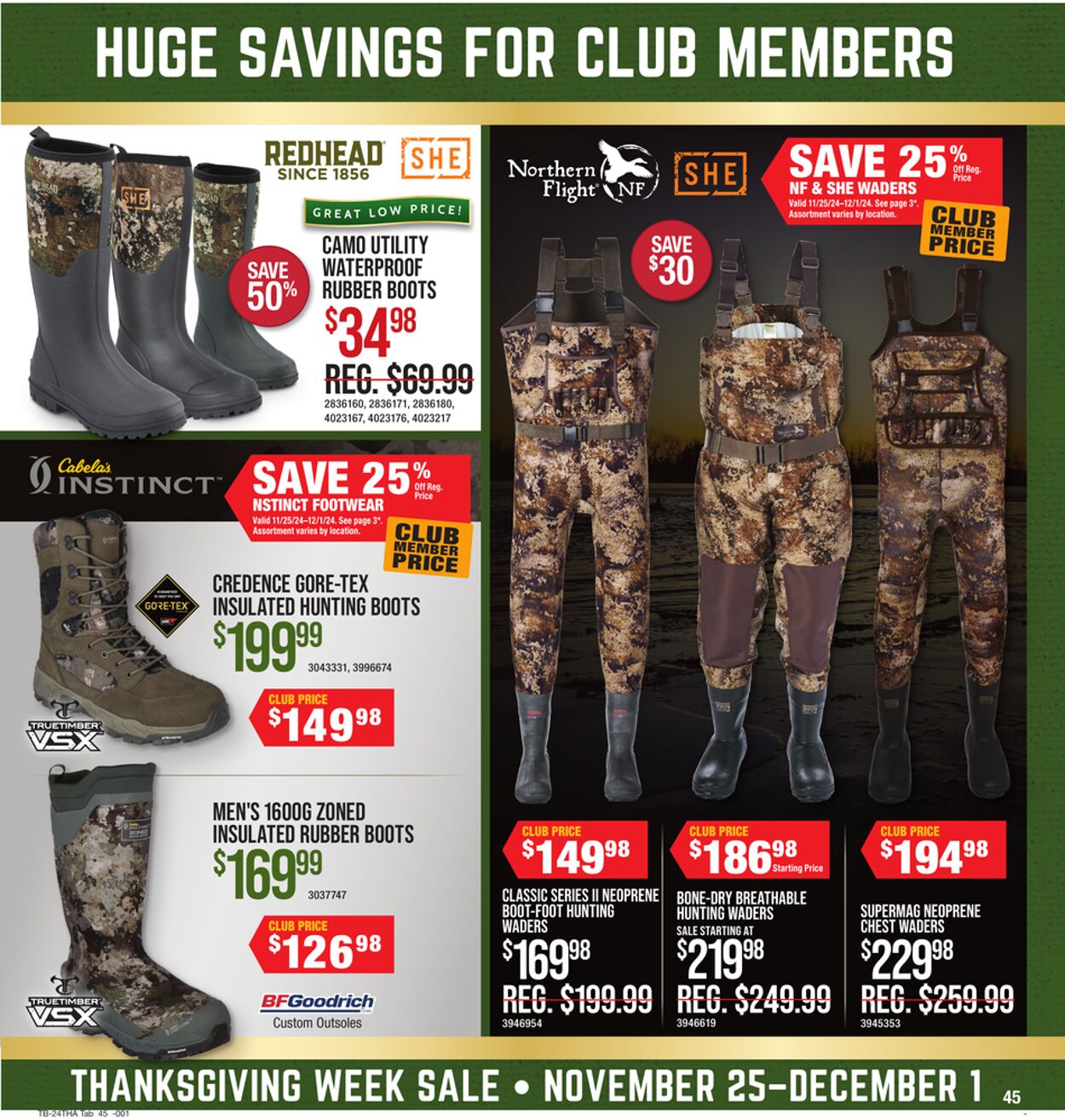 Catalogue Cabela's from 11/25/2024