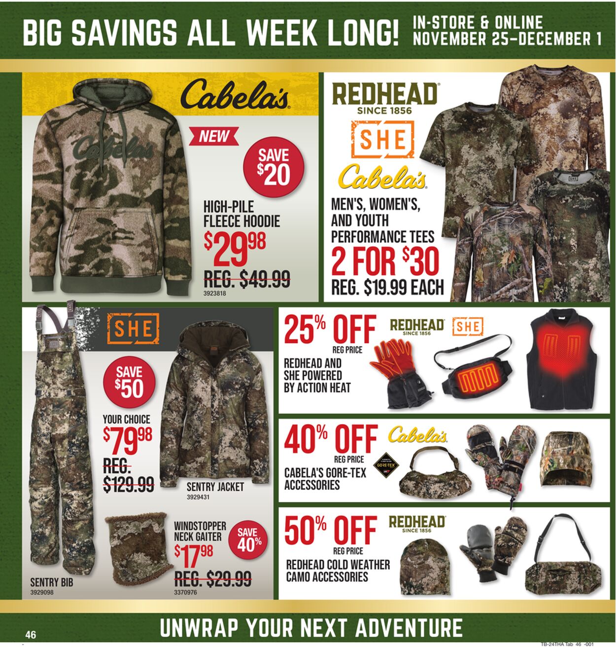 Catalogue Cabela's from 11/25/2024