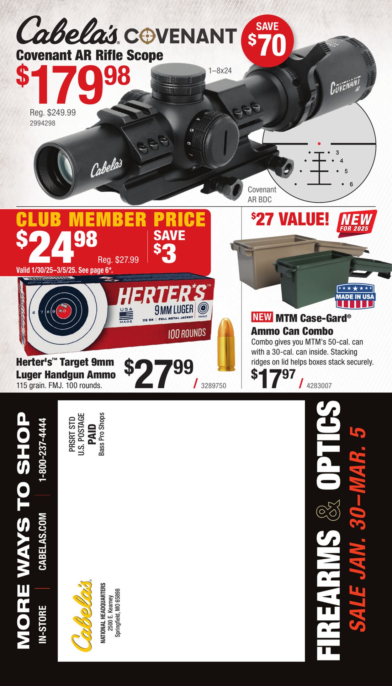 Catalogue Cabela's from 02/14/2025