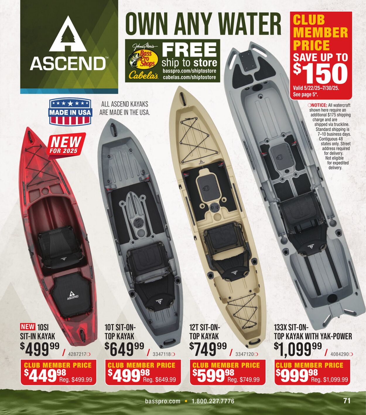 Catalogue Cabela's from 07/30/2025