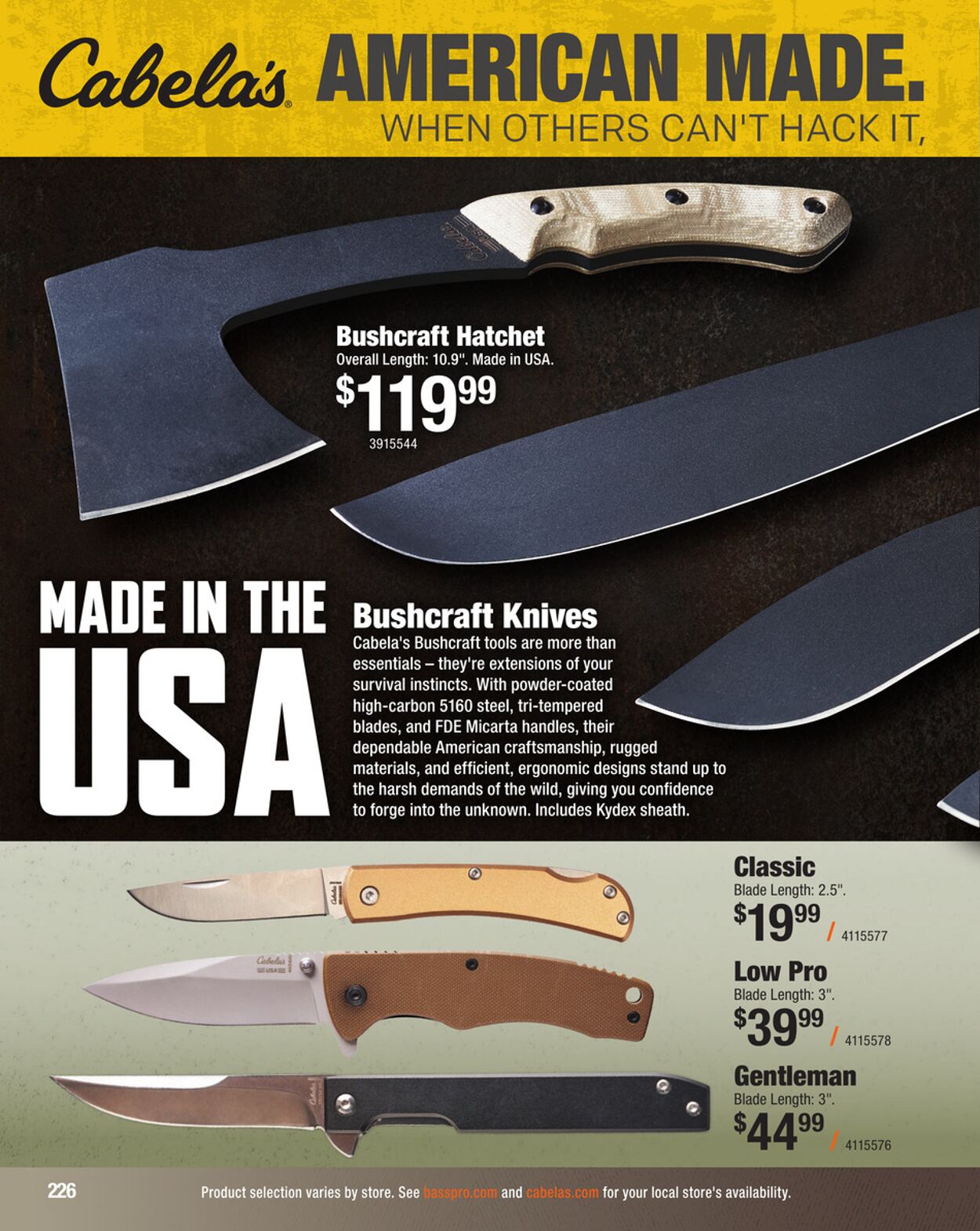 Catalogue Cabela's from 09/03/2025