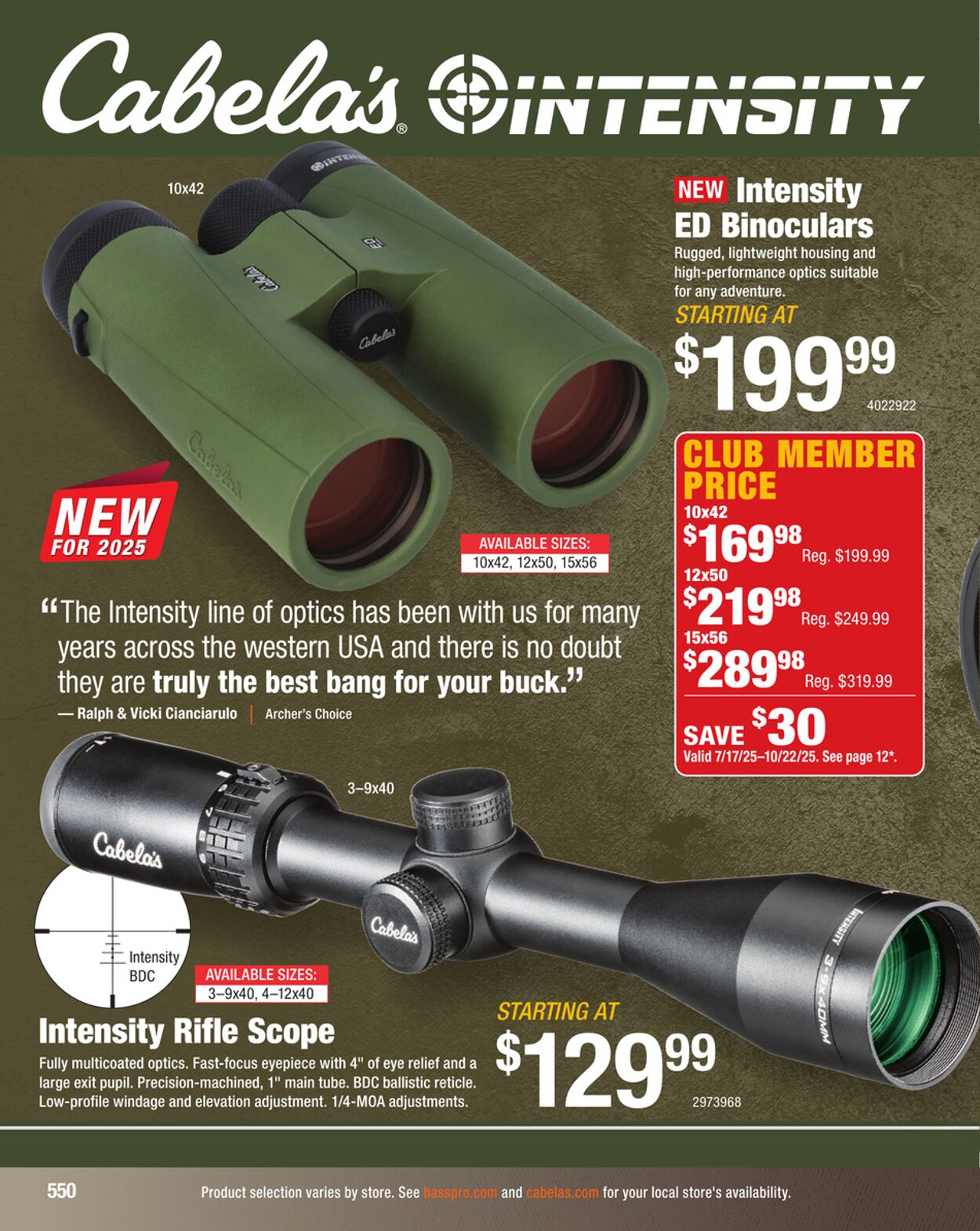 Catalogue Cabela's from 09/03/2025