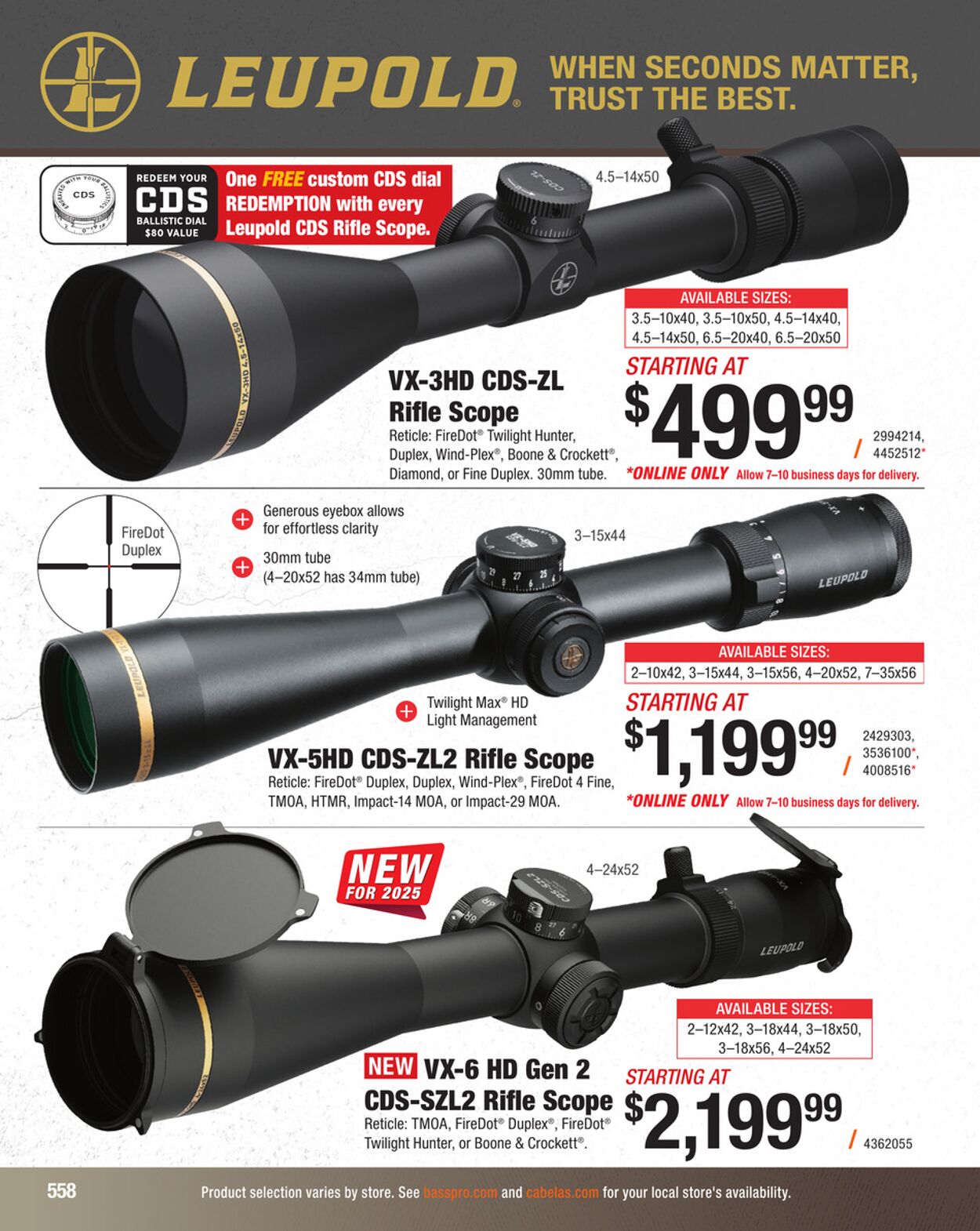 Catalogue Cabela's from 09/03/2025