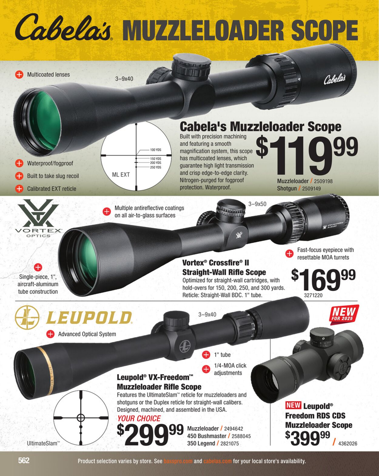 Catalogue Cabela's from 09/03/2025