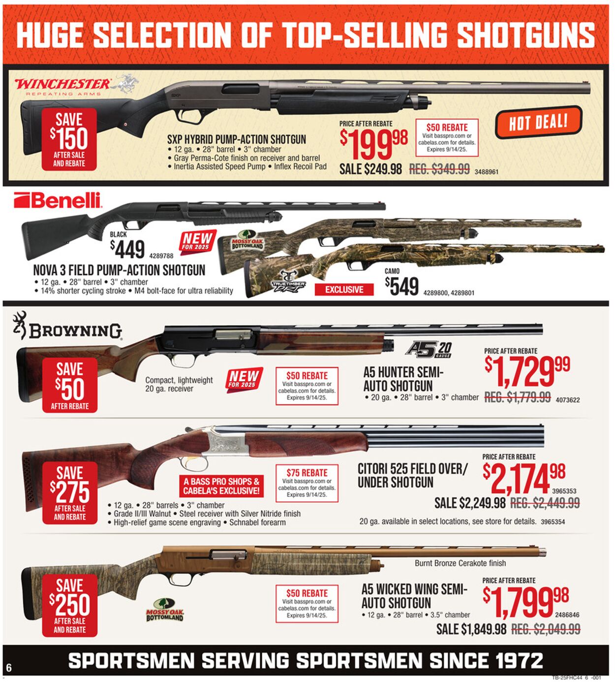 Catalogue Cabela's from 08/07/2025