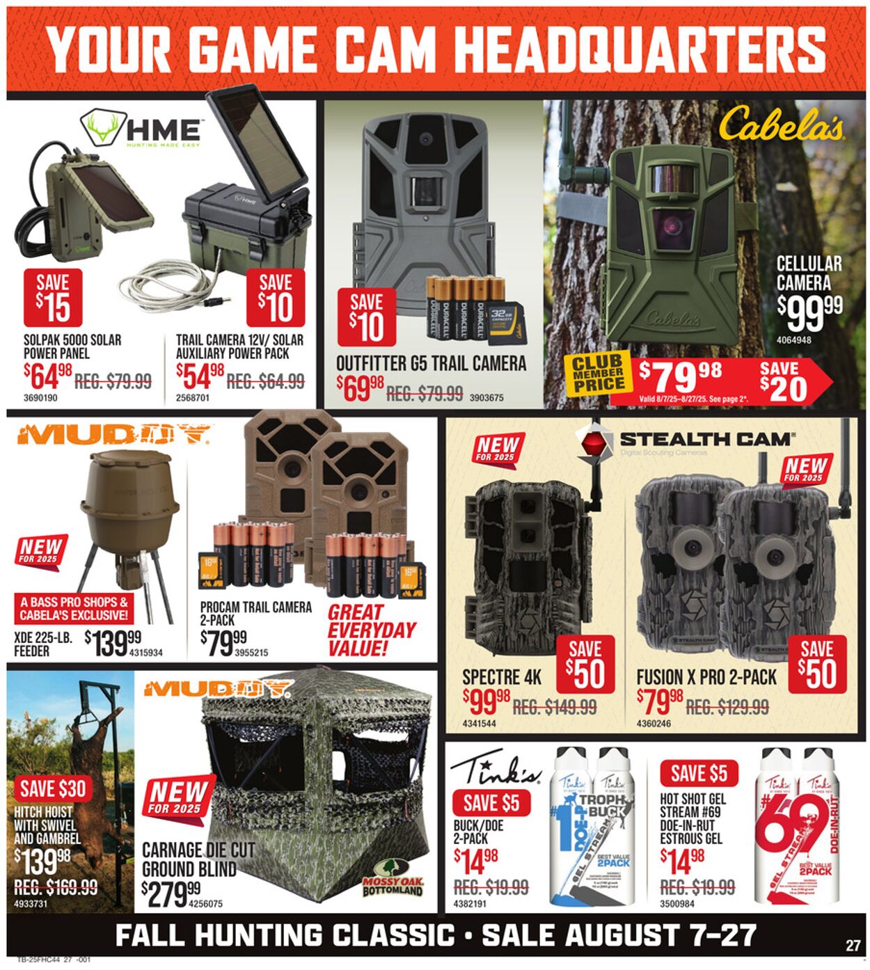 Catalogue Cabela's from 08/07/2025