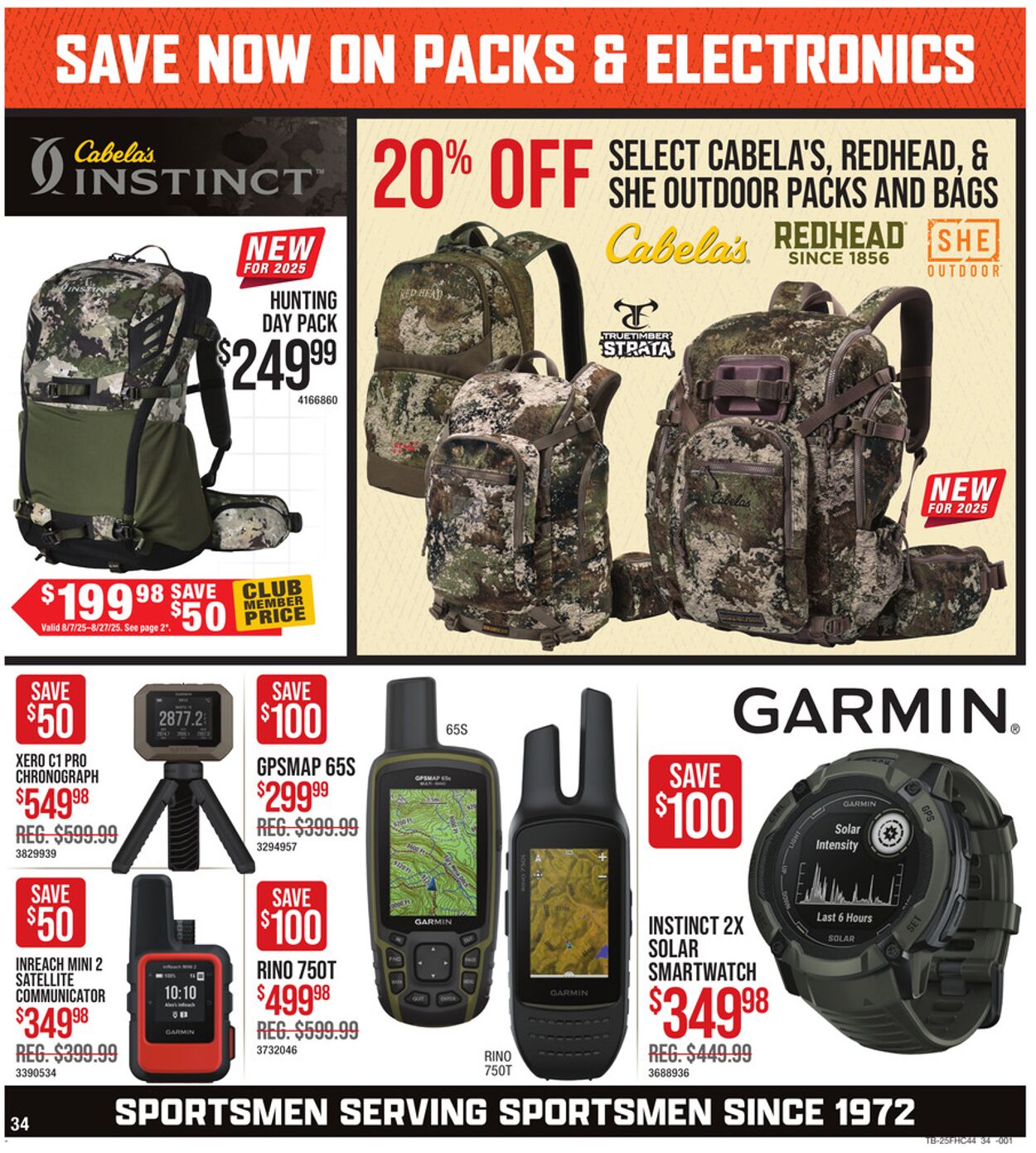 Catalogue Cabela's from 08/07/2025