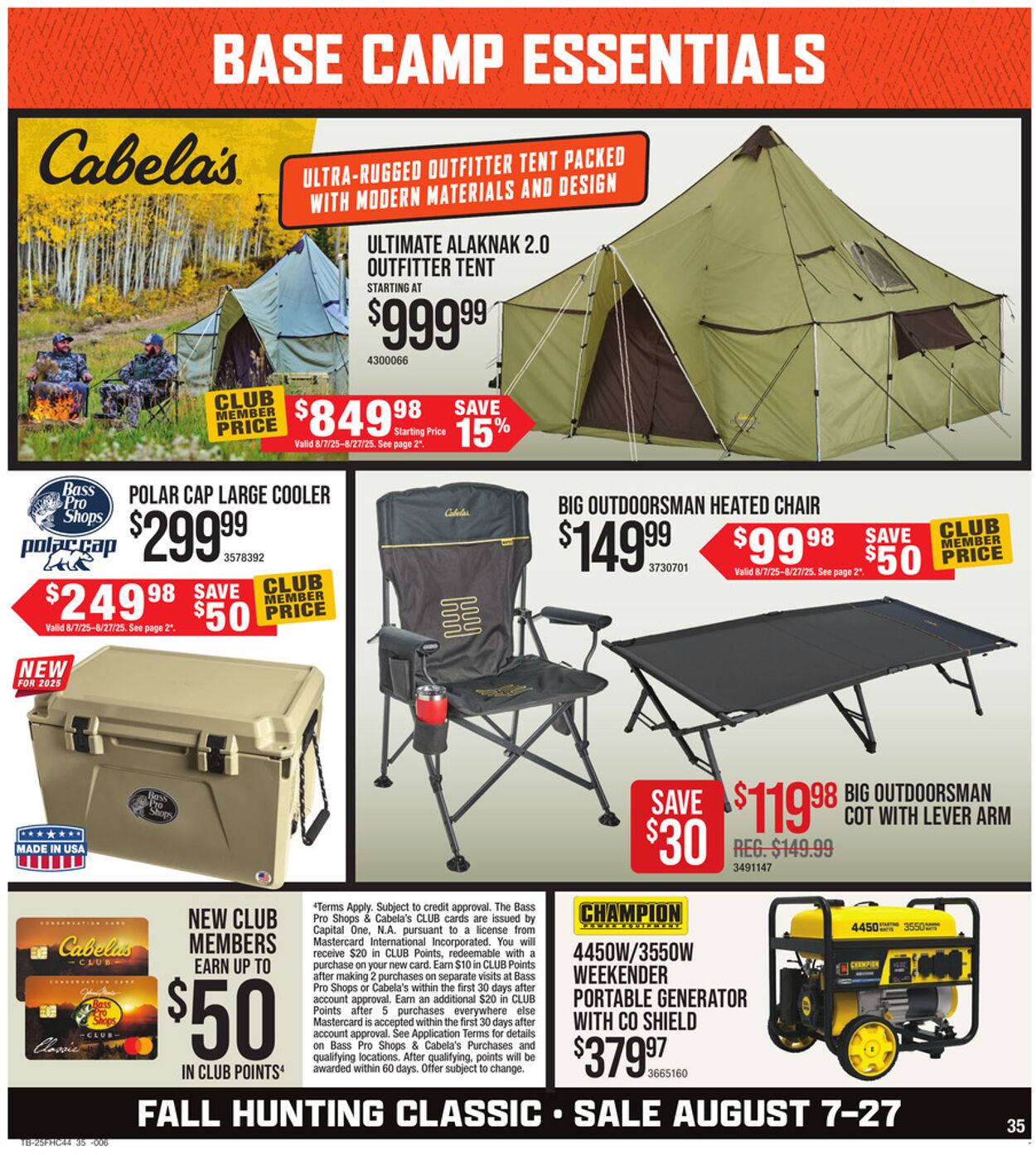 Catalogue Cabela's from 08/07/2025