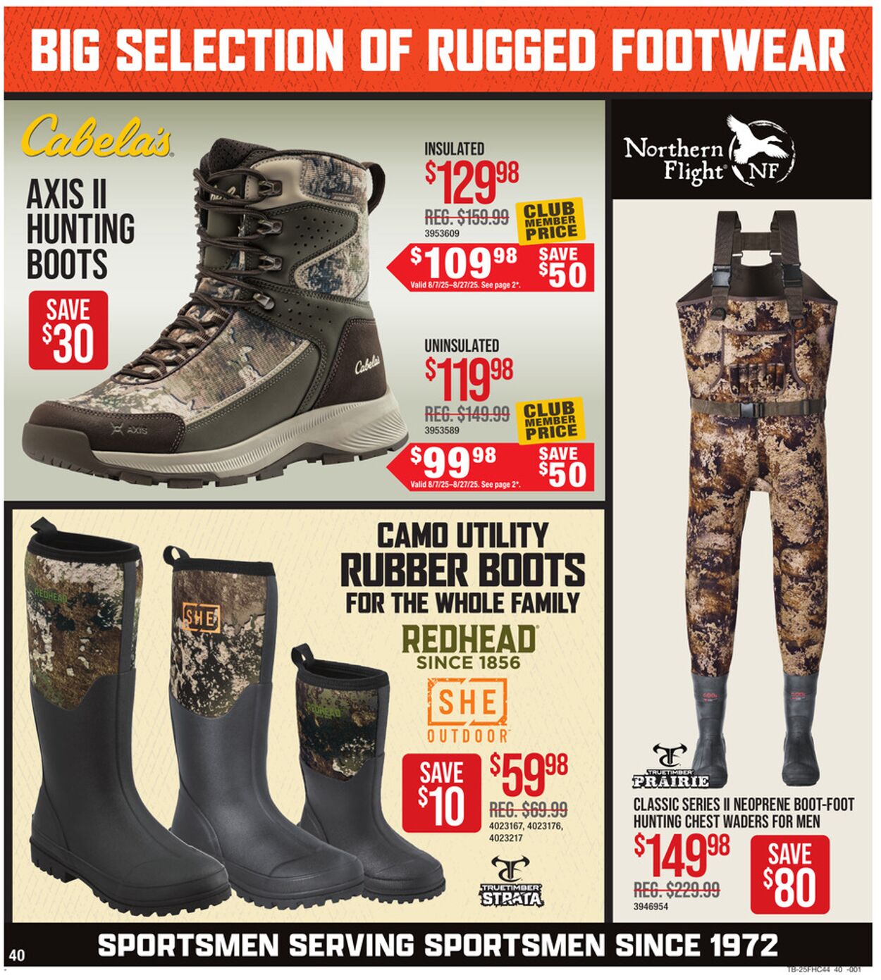 Catalogue Cabela's from 08/07/2025