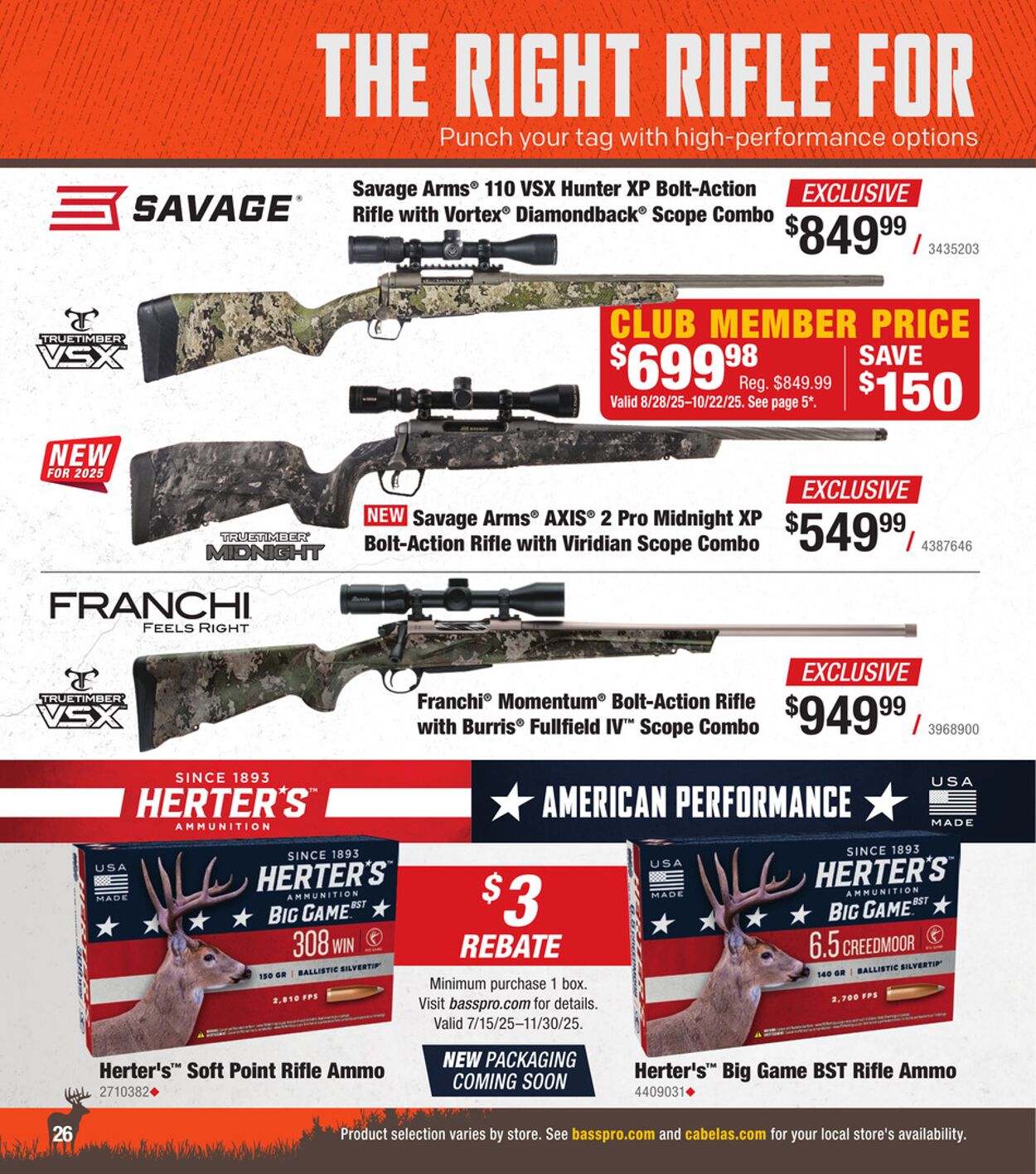 Catalogue Cabela's from 08/31/2025