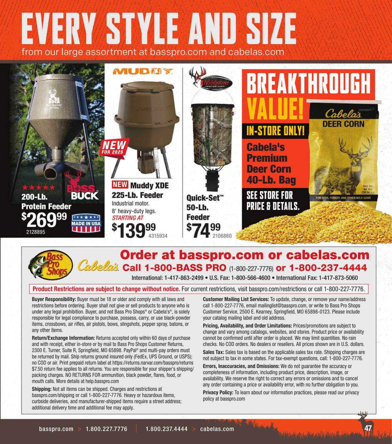 Catalogue Cabela's from 08/31/2025