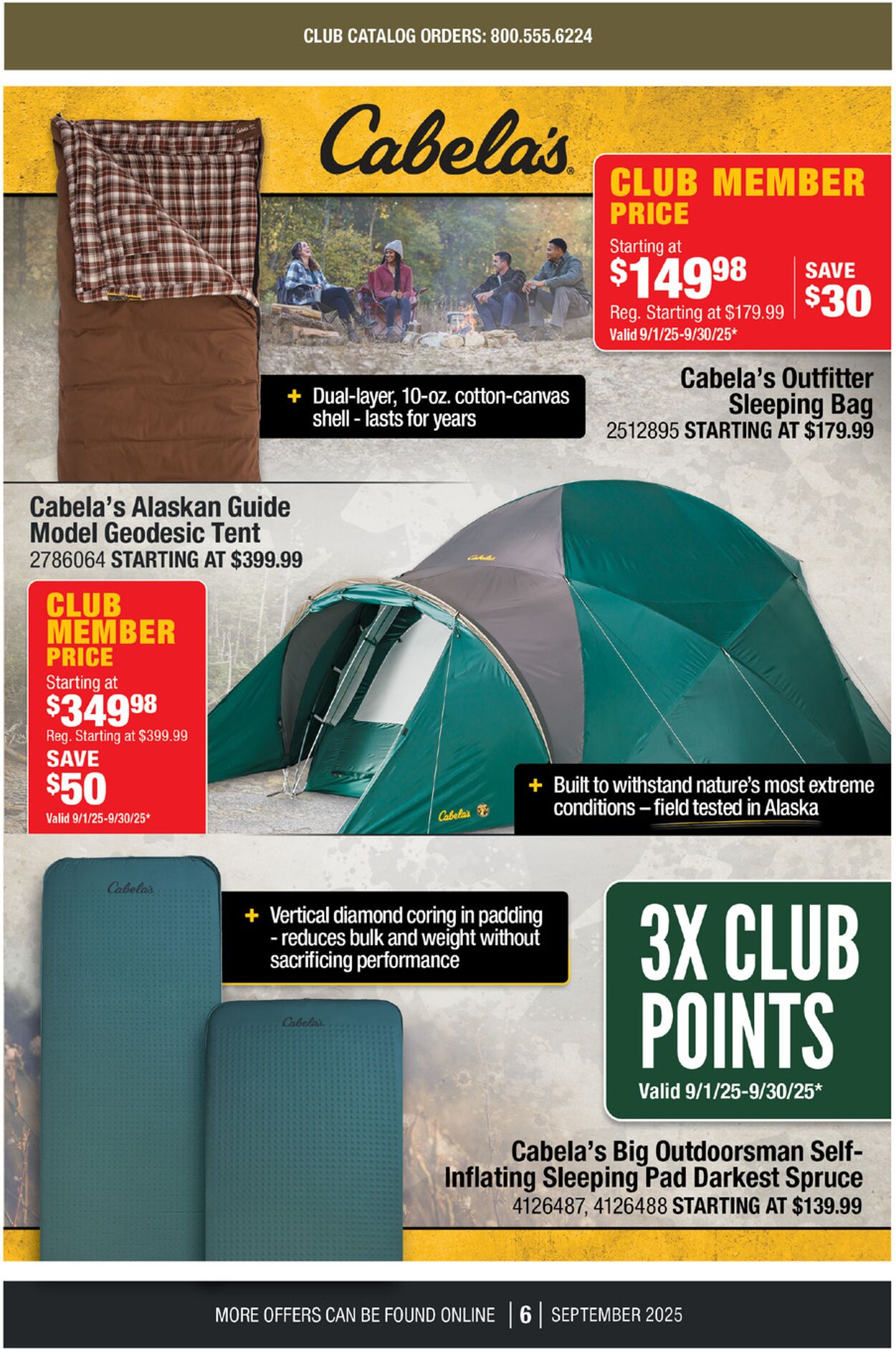 Catalogue Cabela's from 09/01/2025