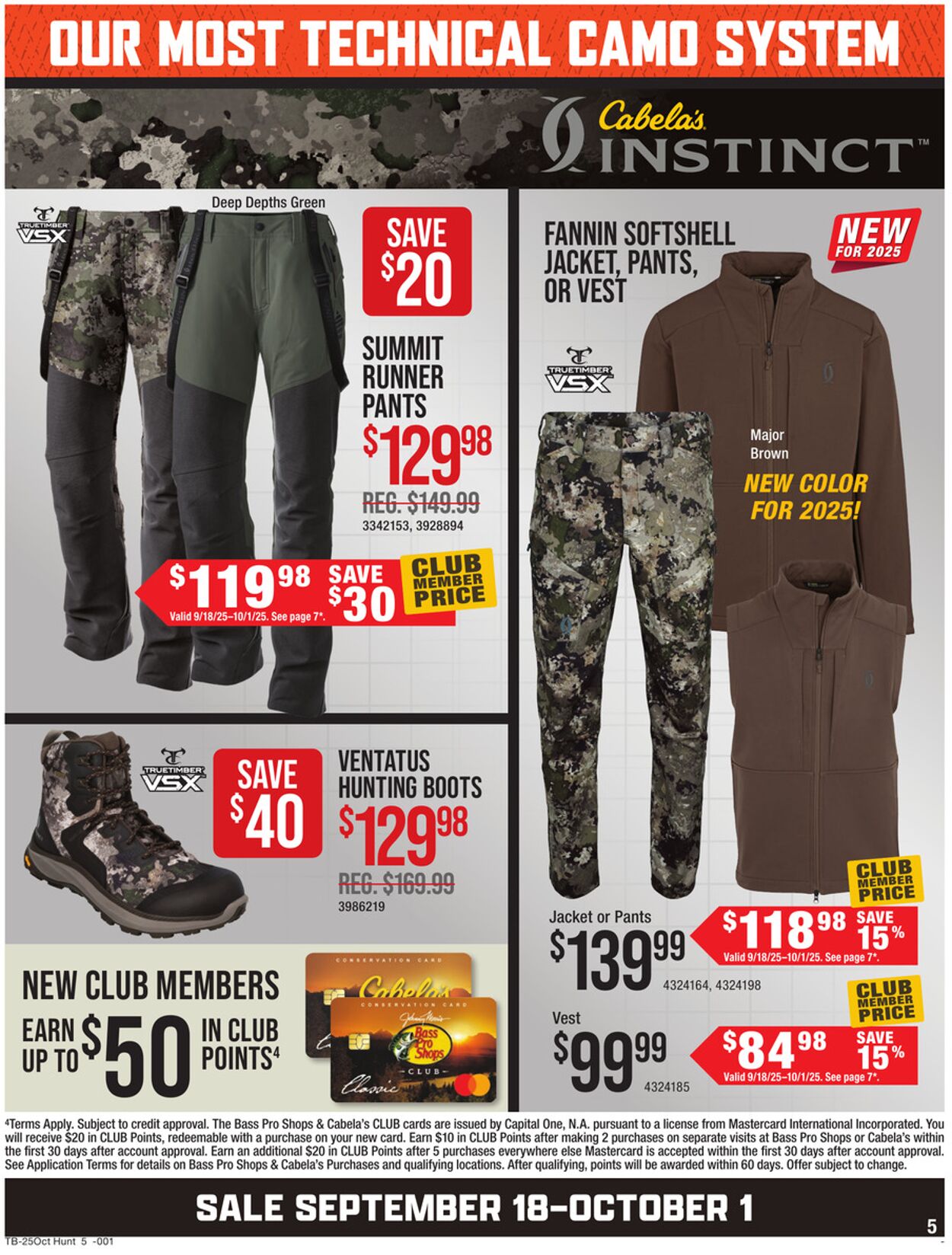 Catalogue Cabela's from 09/18/2025