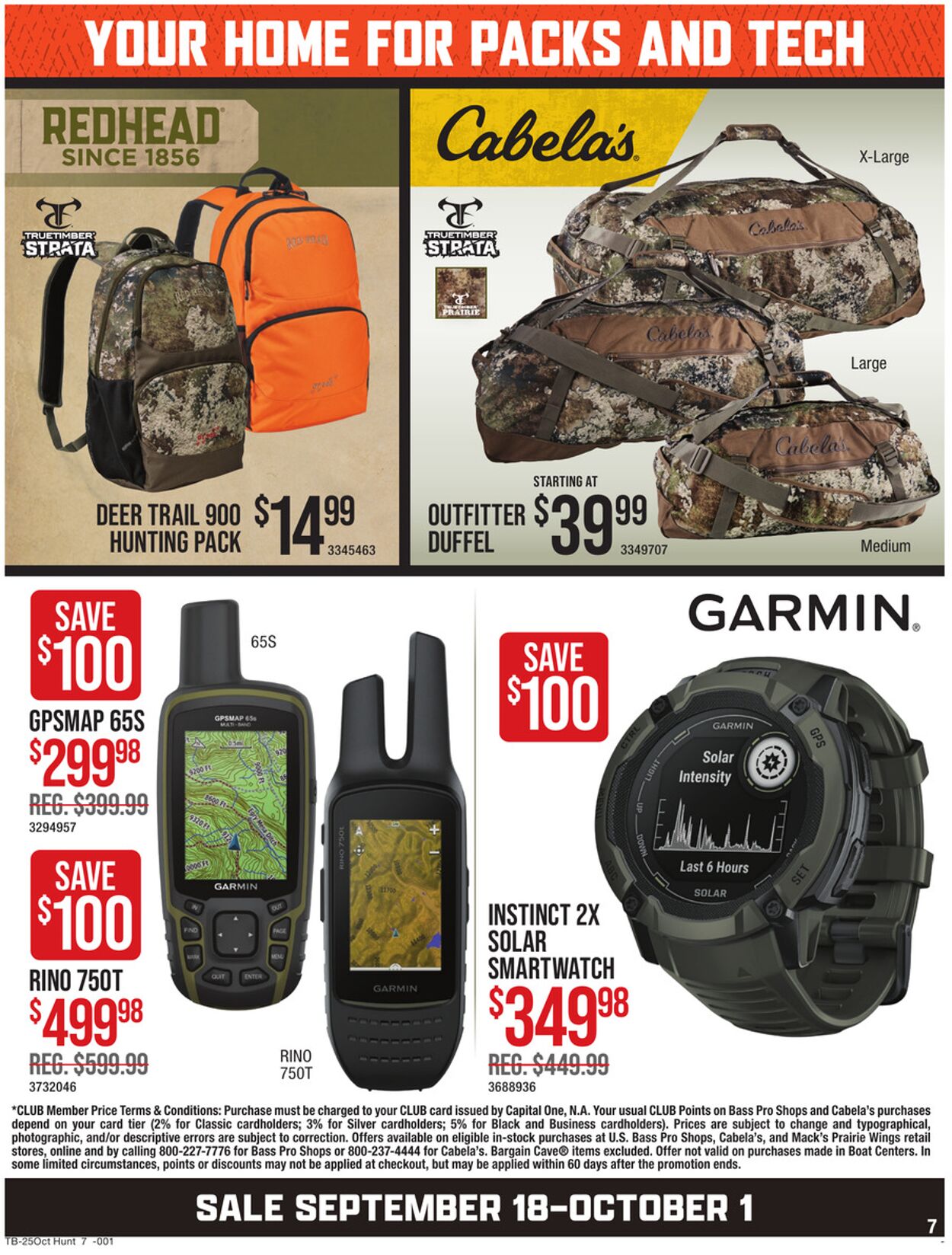 Catalogue Cabela's from 09/18/2025