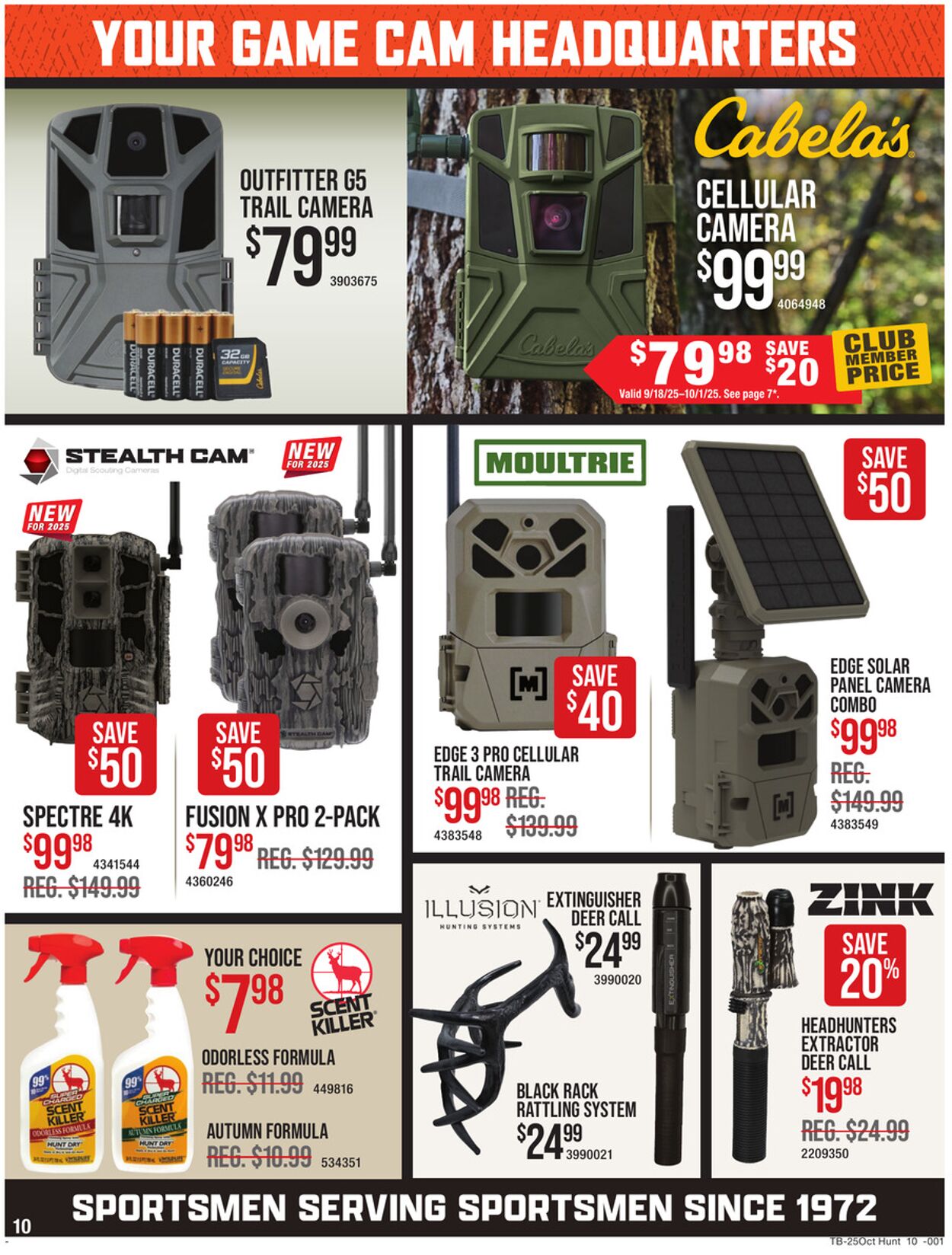 Catalogue Cabela's from 09/18/2025