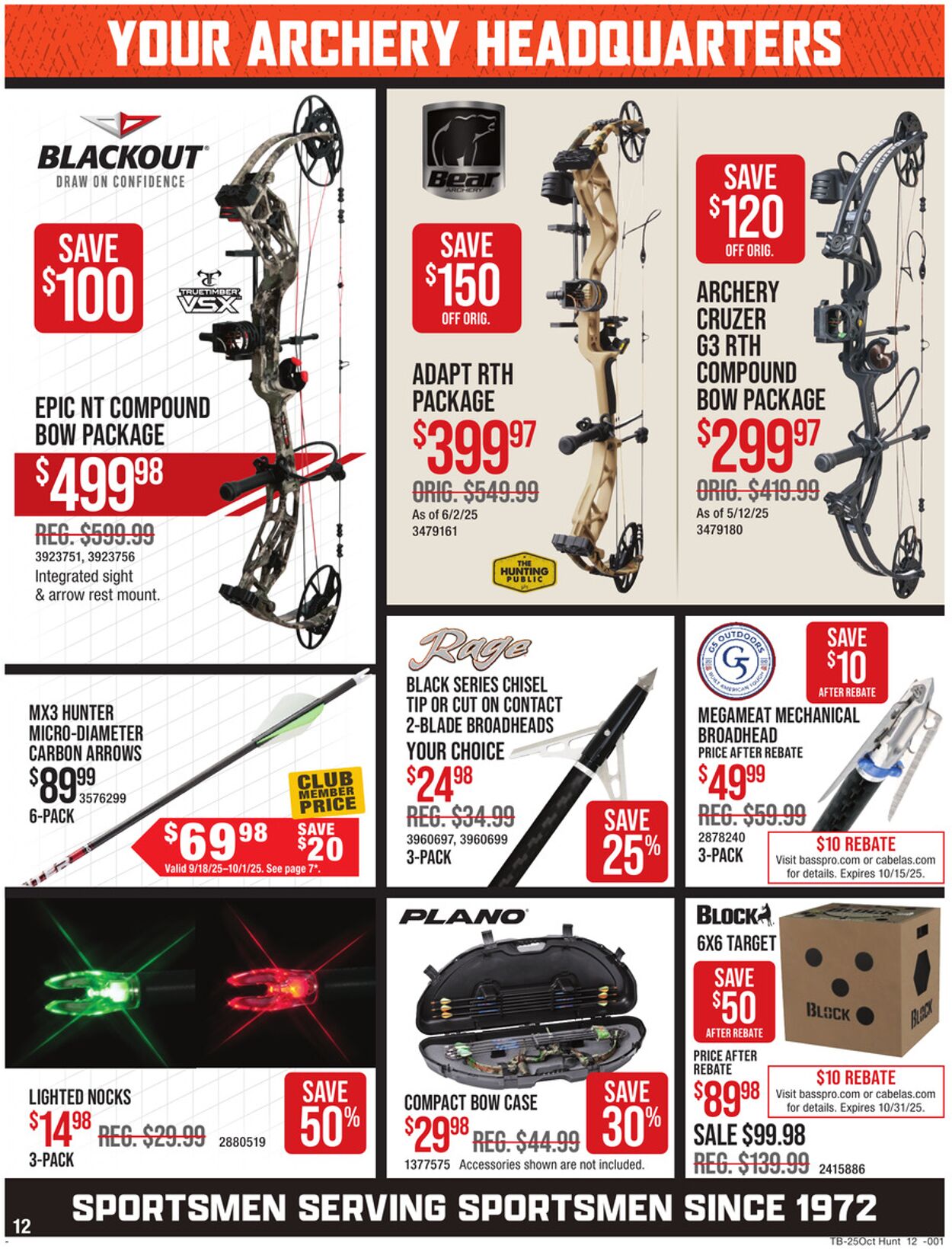 Catalogue Cabela's from 09/18/2025