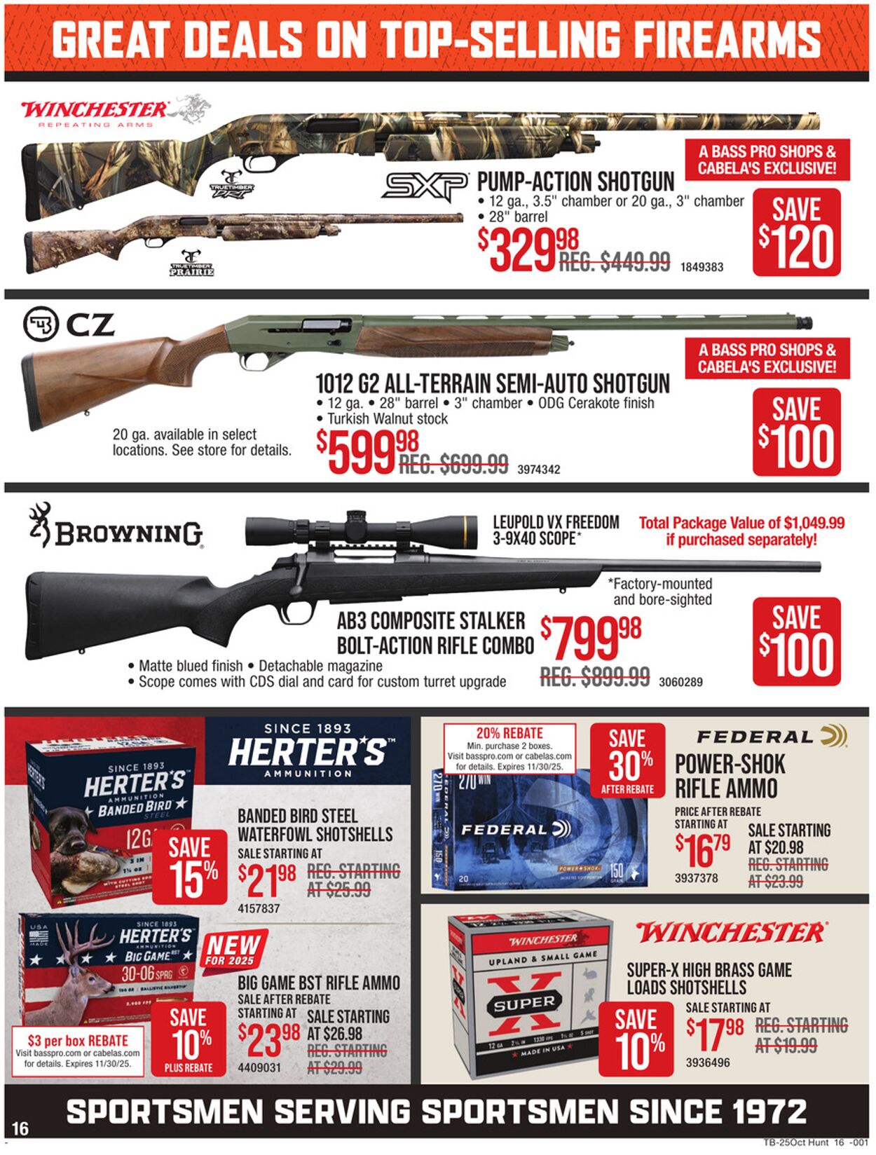 Catalogue Cabela's from 09/18/2025