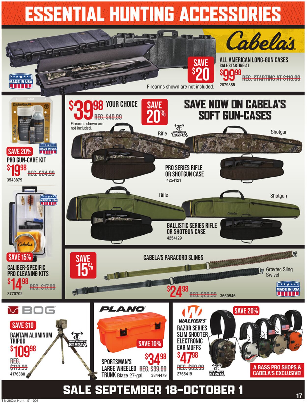 Catalogue Cabela's from 09/18/2025