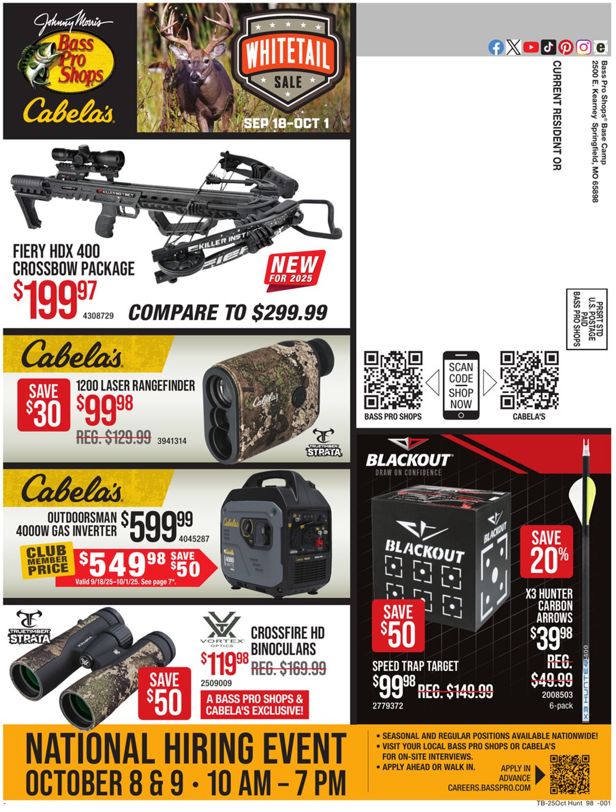 Catalogue Cabela's from 09/18/2025