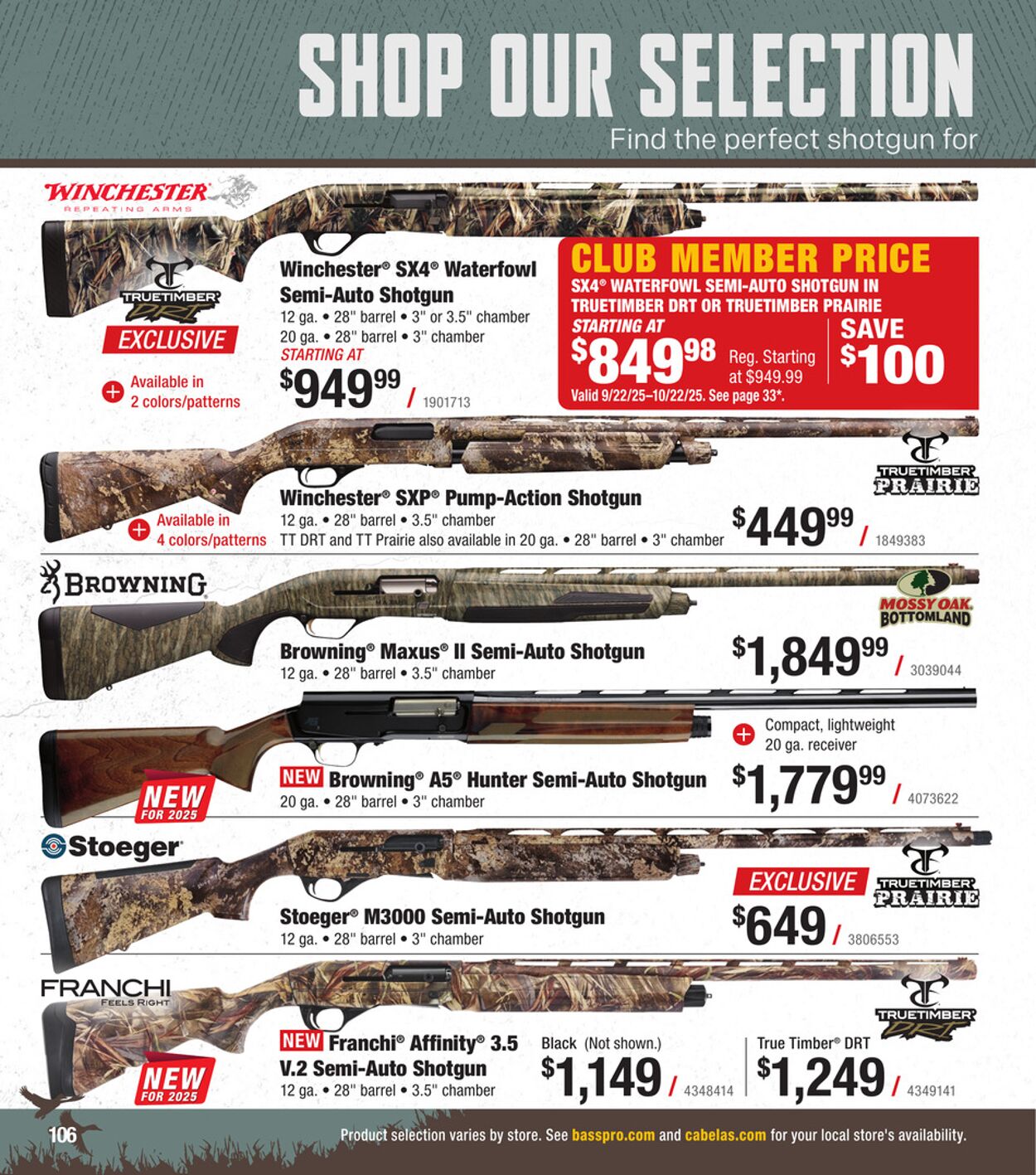 Catalogue Cabela's from 10/01/2025