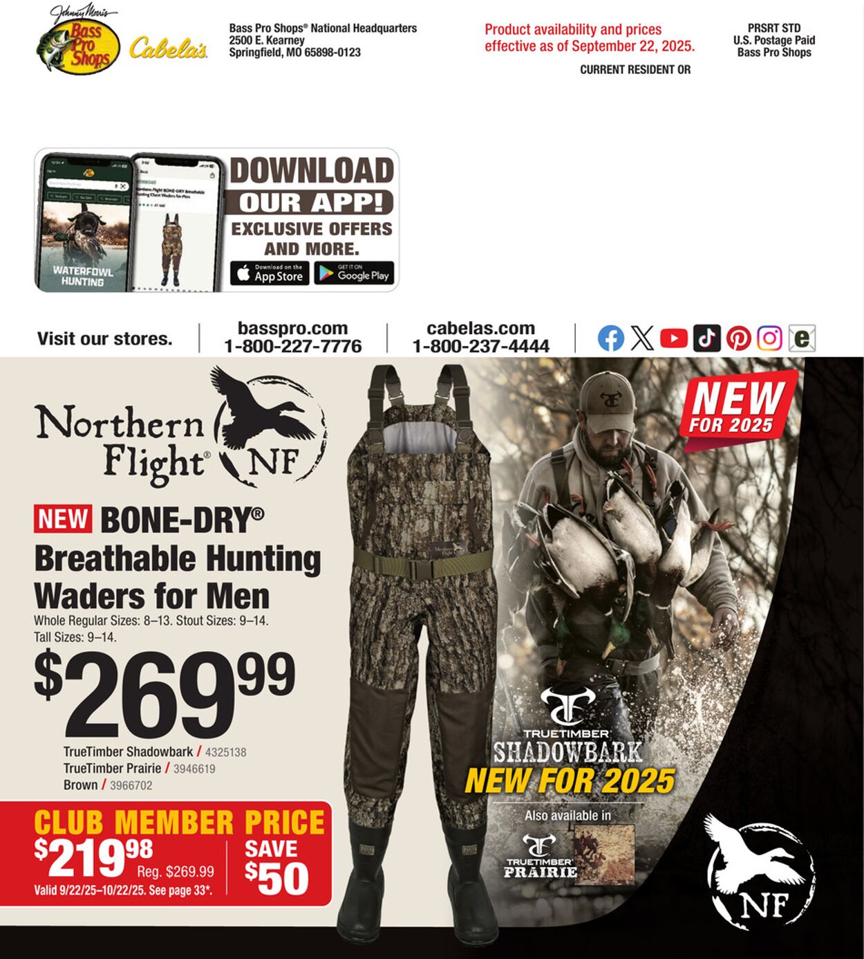 Catalogue Cabela's from 10/01/2025