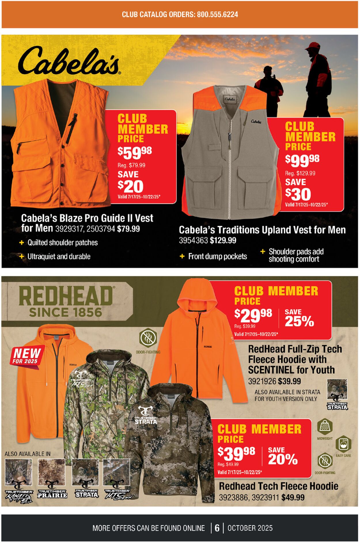 Catalogue Cabela's from 10/01/2025