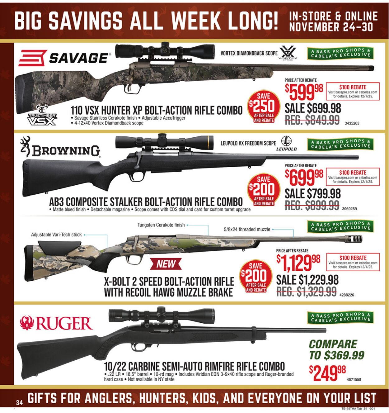 Catalogue Cabela's from 11/24/2025