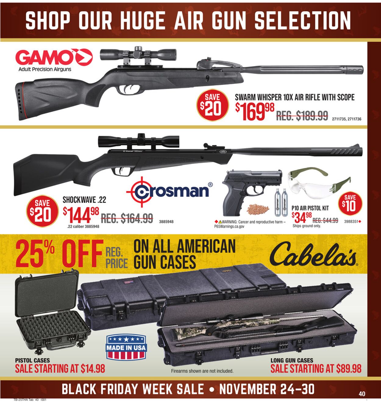Catalogue Cabela's from 11/24/2025