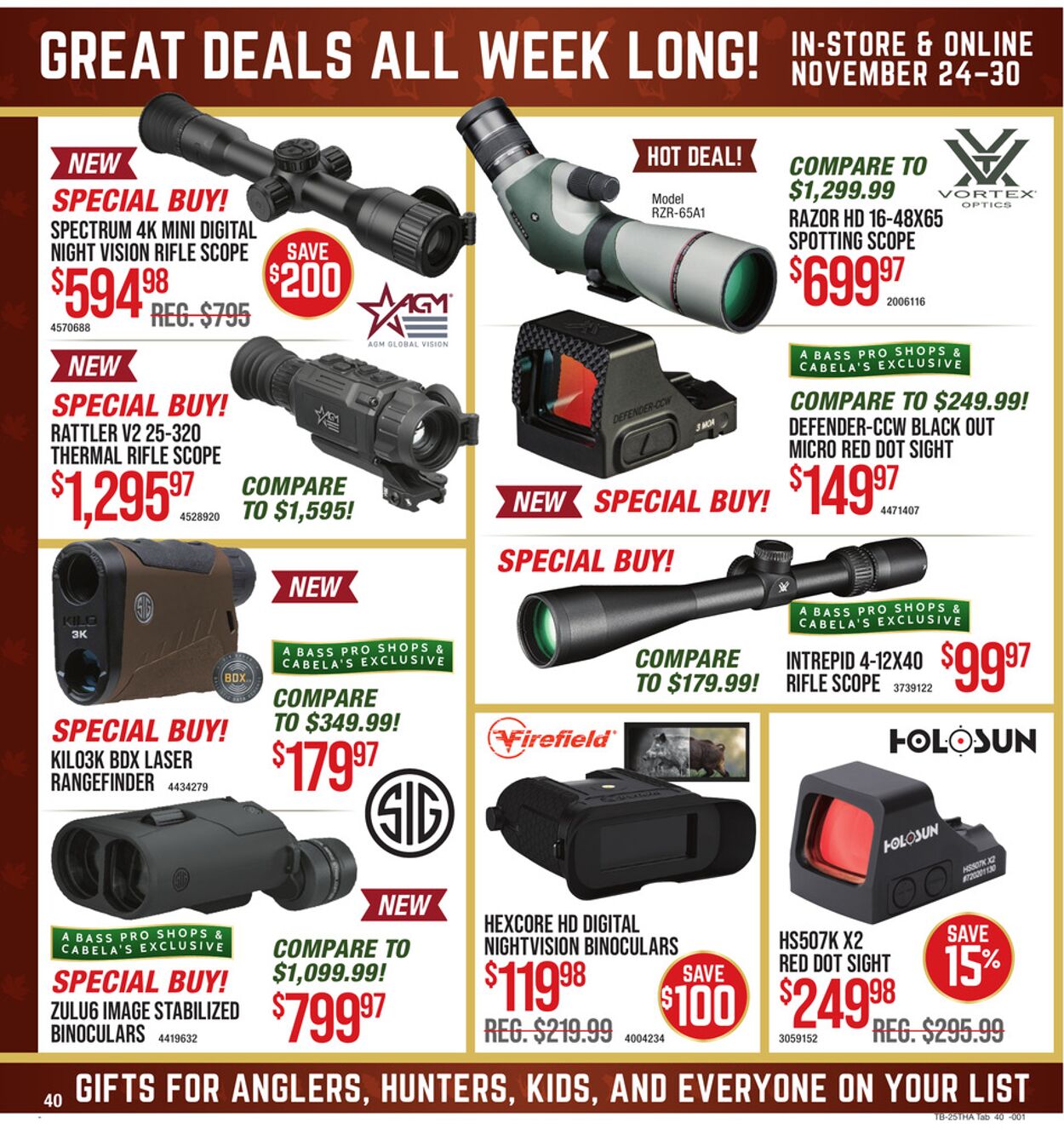 Catalogue Cabela's from 11/24/2025