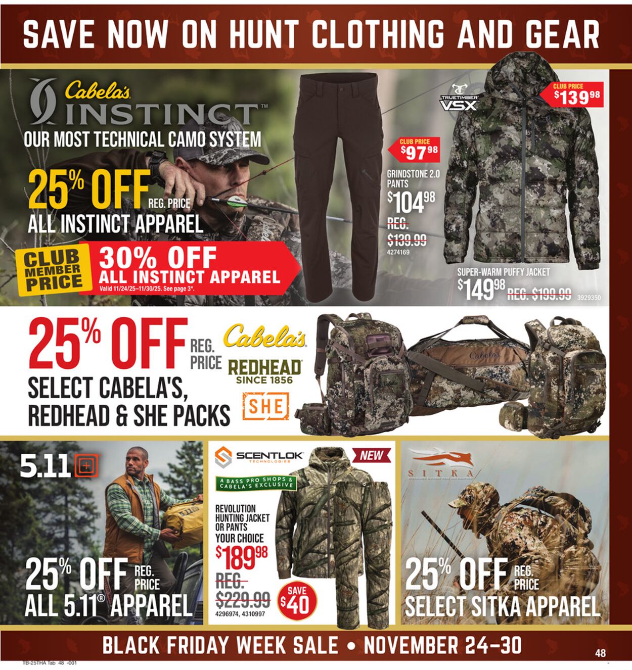 Catalogue Cabela's from 11/24/2025