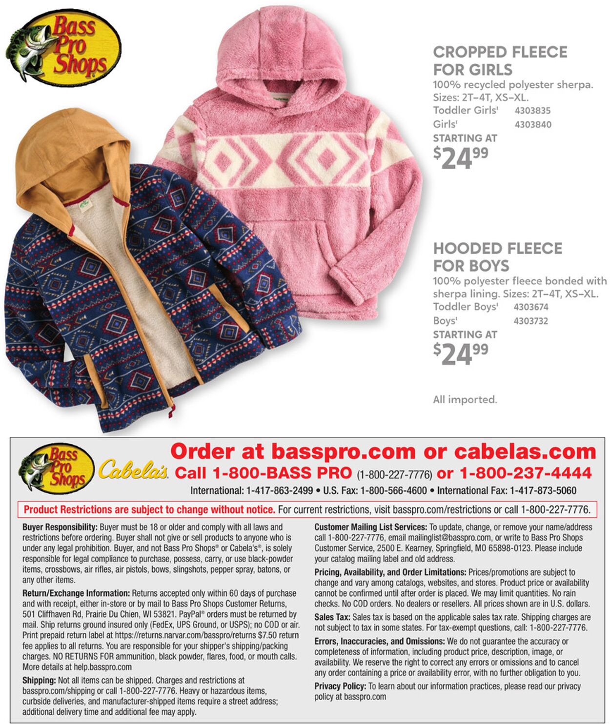 Catalogue Cabela's from 11/30/2025