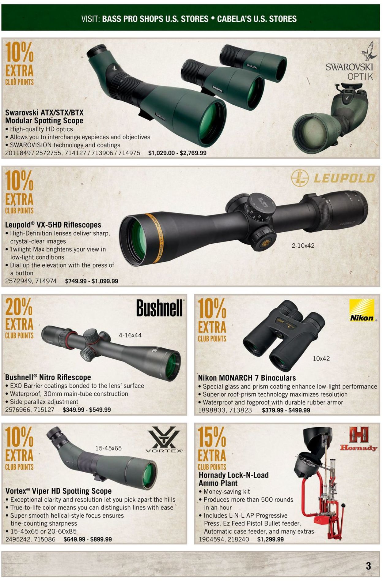 Catalogue Cabela's from 07/01/2019
