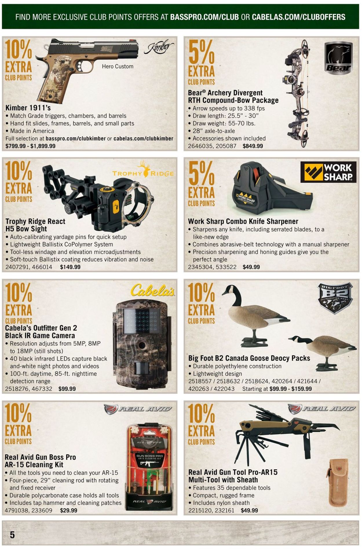 Catalogue Cabela's from 07/01/2019