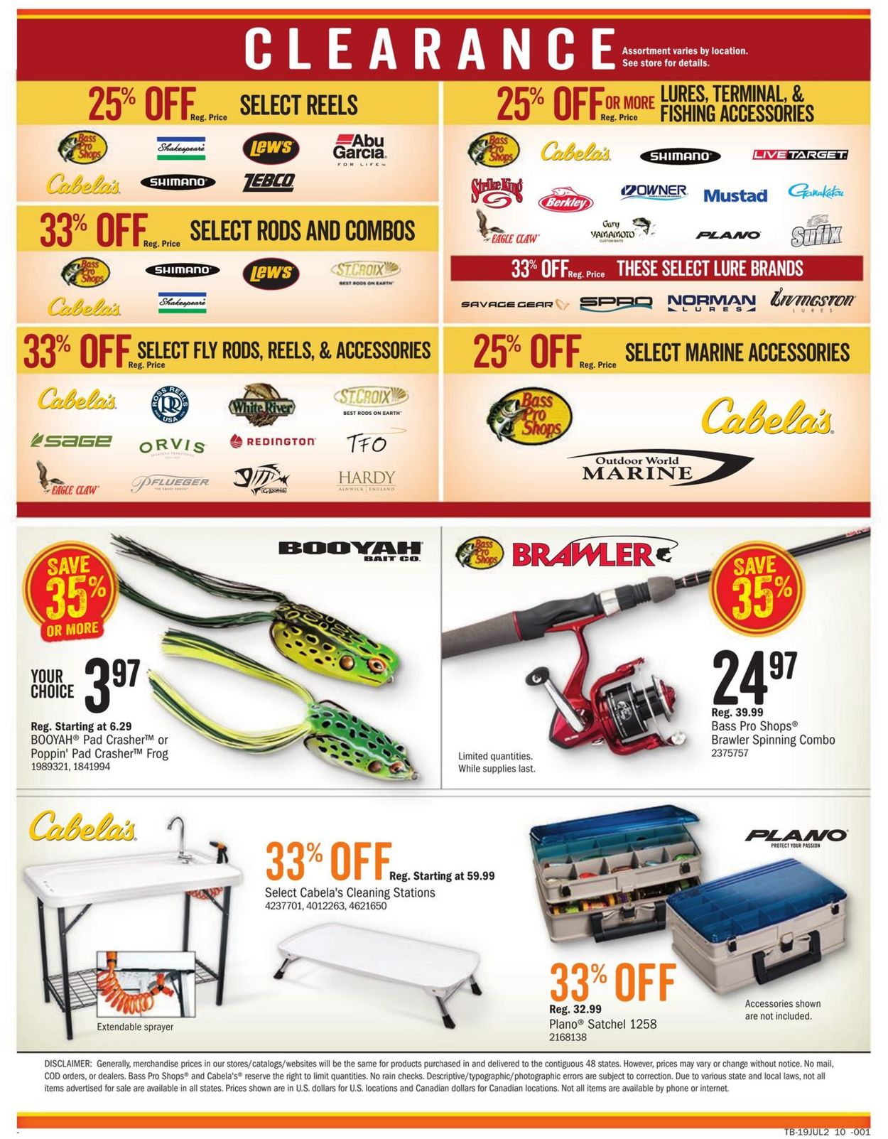 Catalogue Cabela's from 07/05/2019