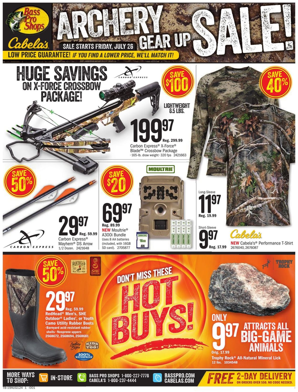 Catalogue Cabela's from 07/26/2019