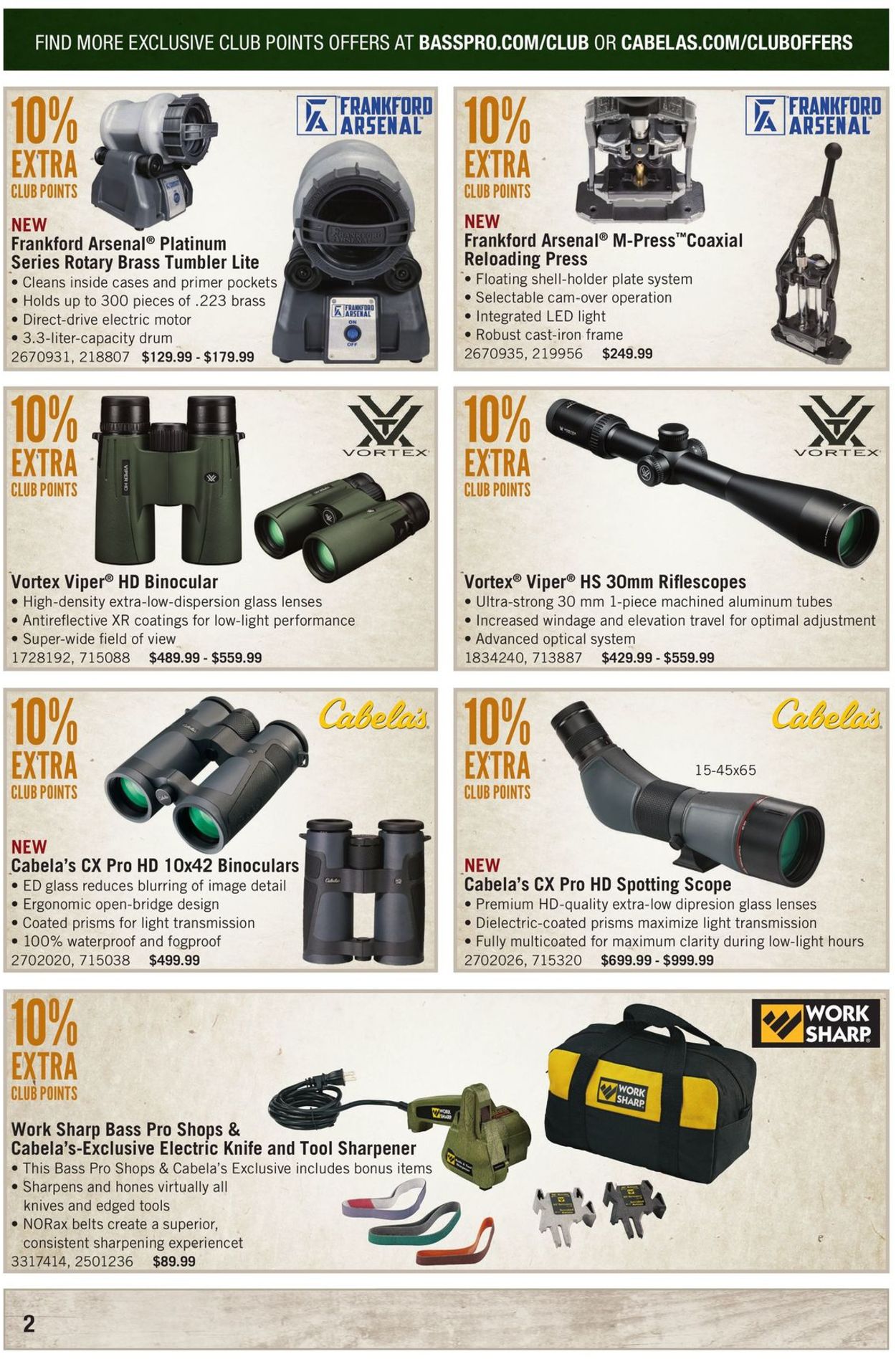 Catalogue Cabela's from 08/01/2019