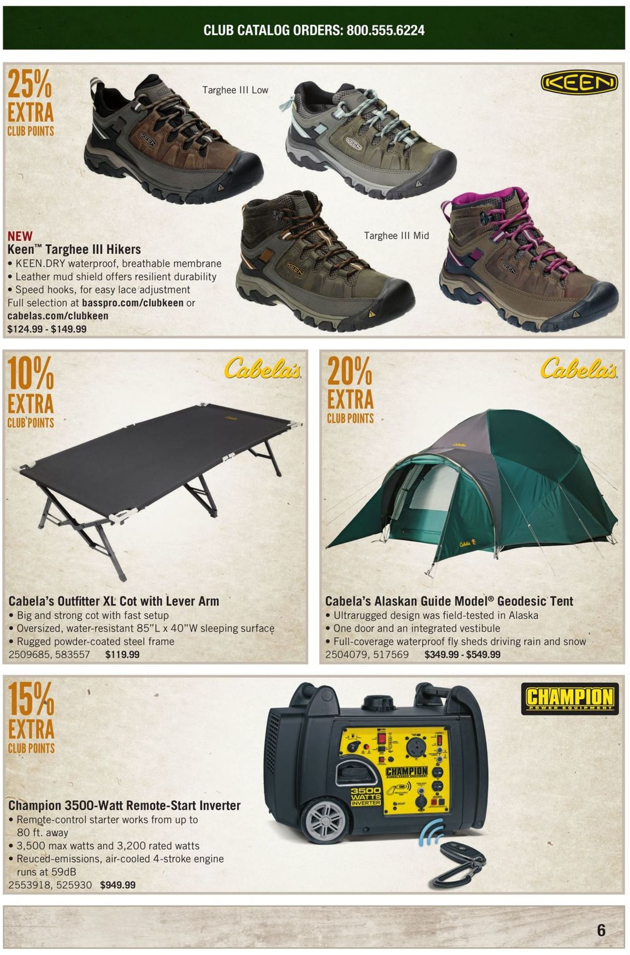 Catalogue Cabela's from 09/01/2019
