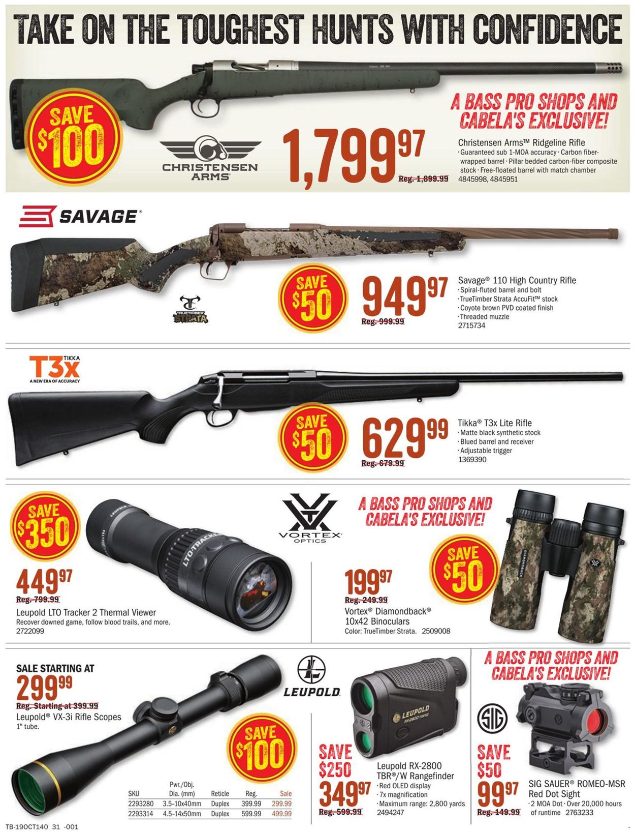 Catalogue Cabela's from 09/19/2019