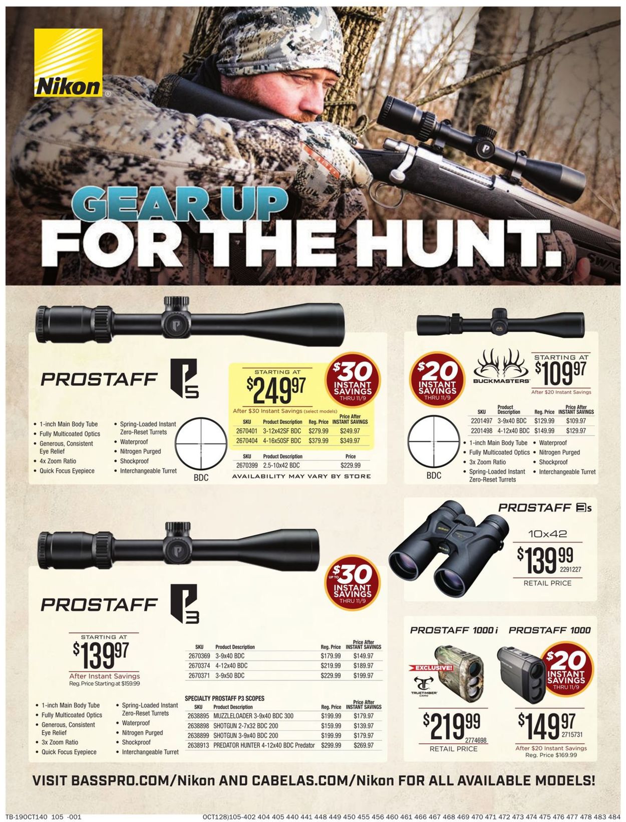 Catalogue Cabela's from 09/19/2019