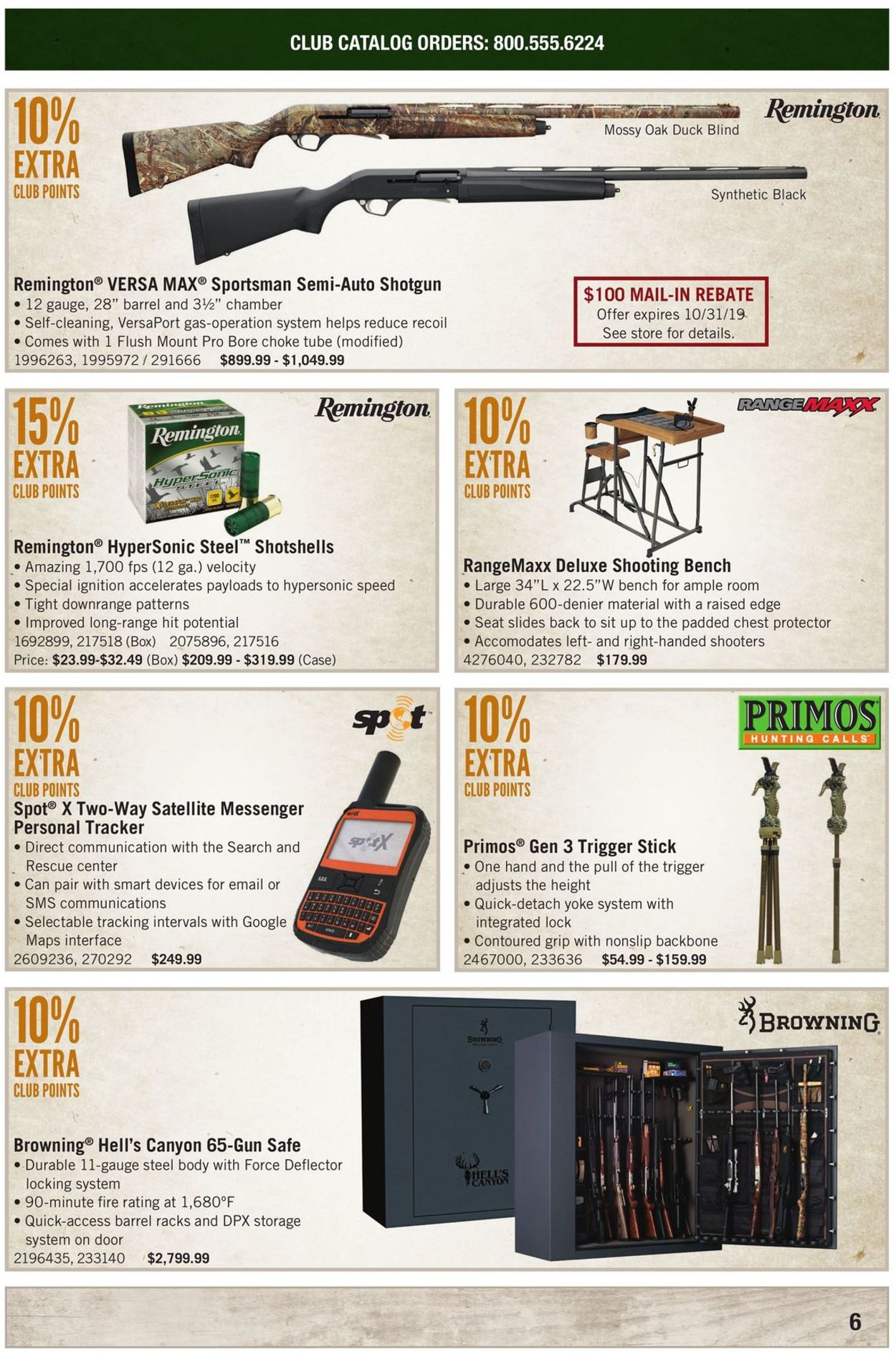 Catalogue Cabela's from 10/01/2019