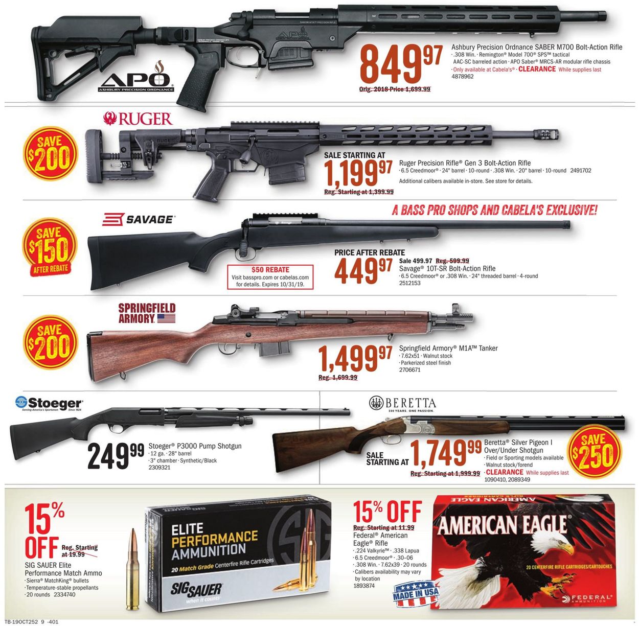 Catalogue Cabela's from 10/03/2019
