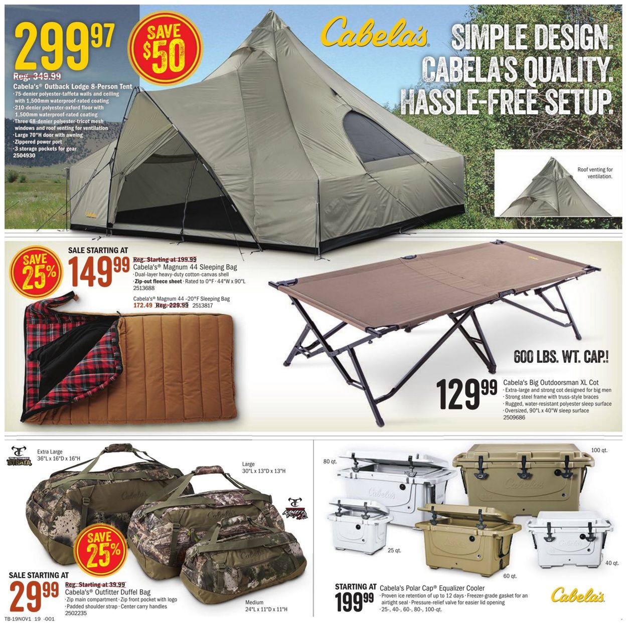 Catalogue Cabela's from 10/17/2019